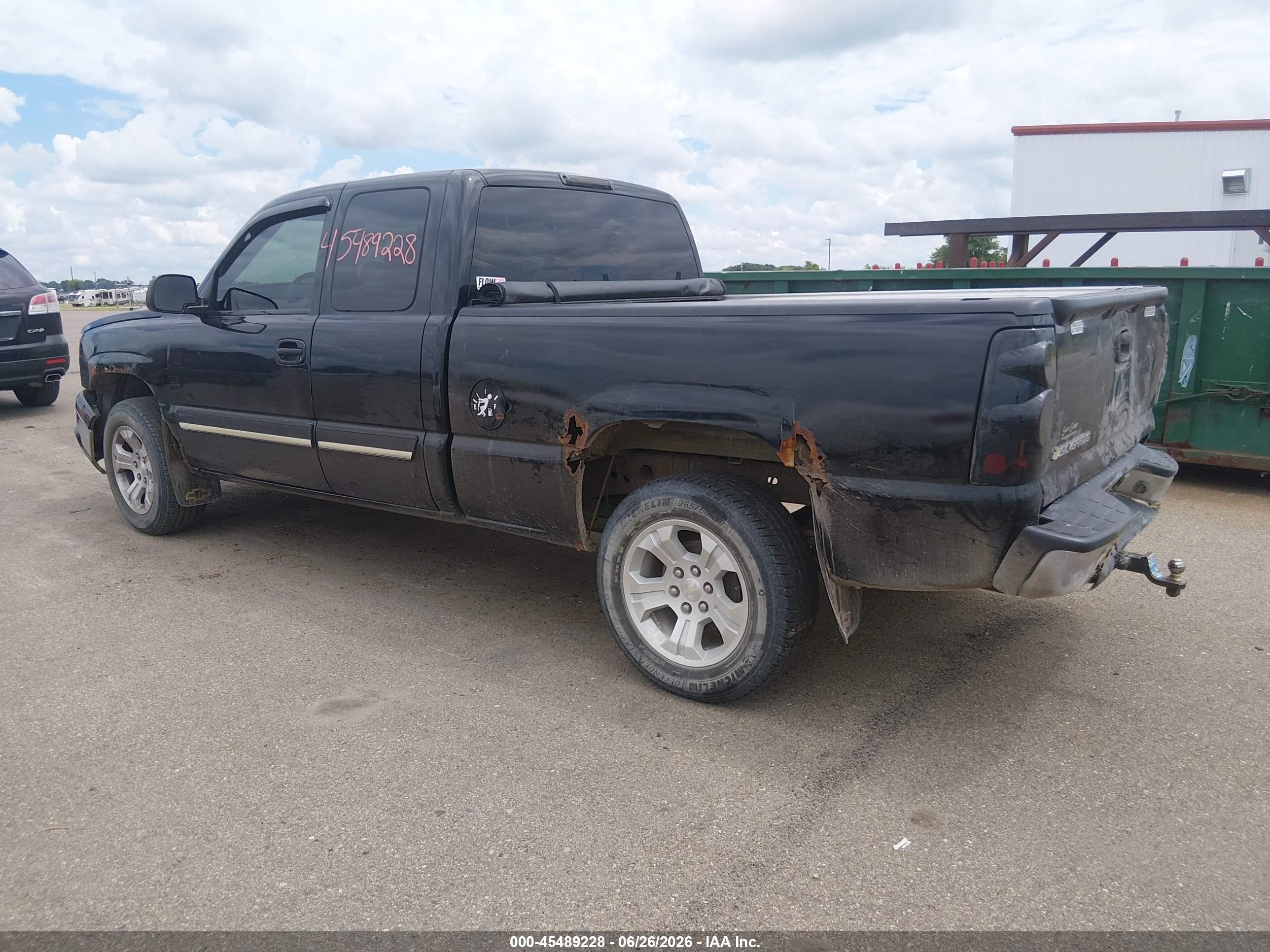 2006 Chevrolet Silverado 1500 Lt1 Black vin: 2GCEK19V961262567