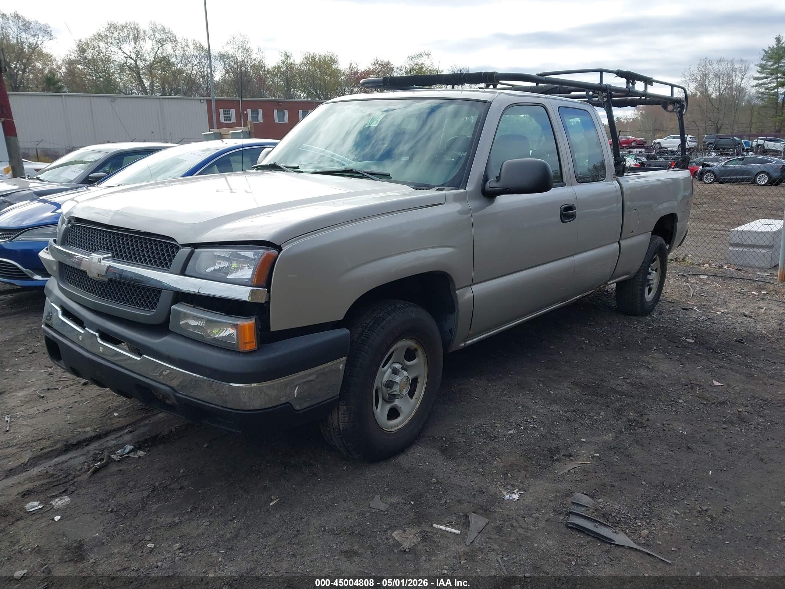 2004 Chevrolet Silverado 1500 Work Truck Серебряный vin: 2GCEK19VX41127739