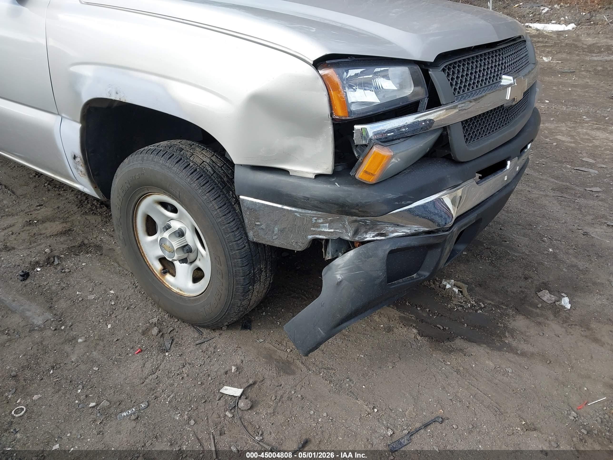 2004 Chevrolet Silverado 1500 Work Truck Серебряный vin: 2GCEK19VX41127739