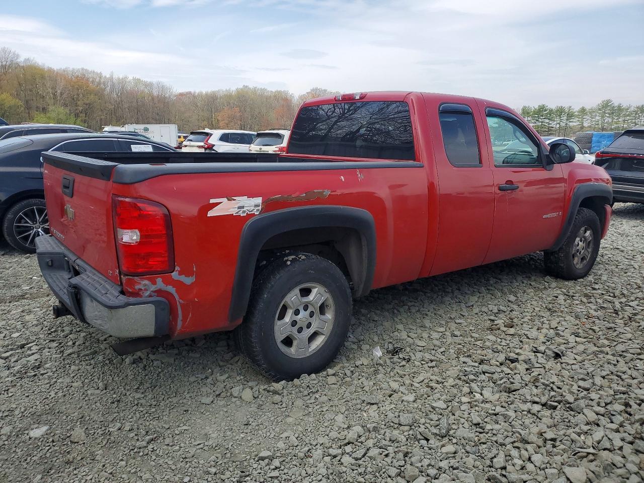 2008 Chevrolet Silverado K1500 Red vin: 2GCEK19YX81192879
