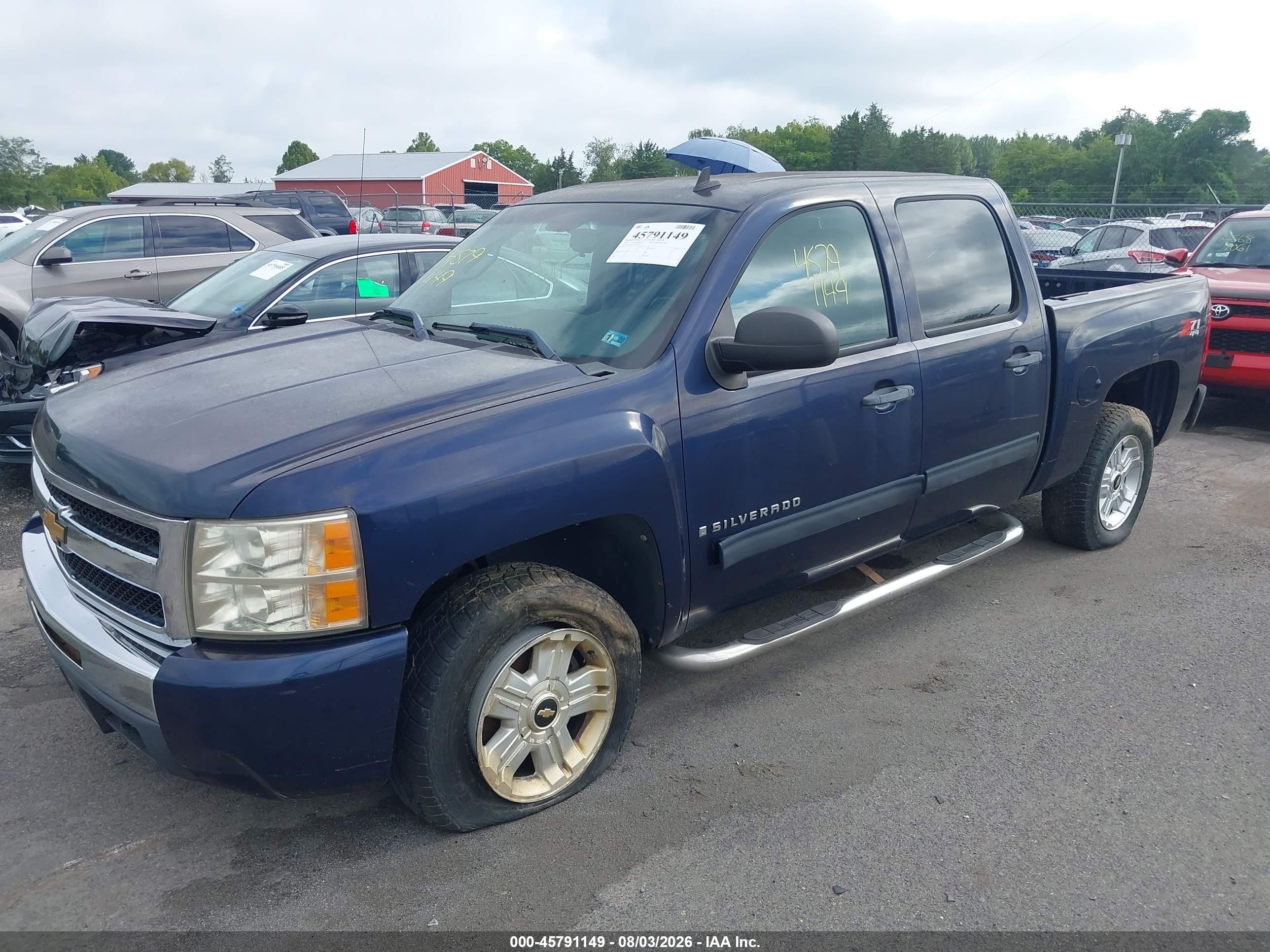 2009 Chevrolet Silverado 1500 Lt Blue vin: 2GCEK233391123455