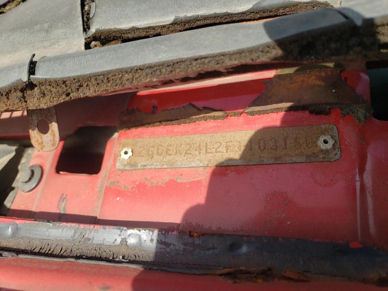 1985 Chevrolet K20  Red vin: 2GCEK24L2F1103160