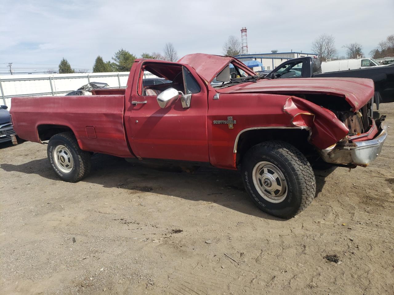 1985 Chevrolet K20  Red vin: 2GCEK24L2F1103160