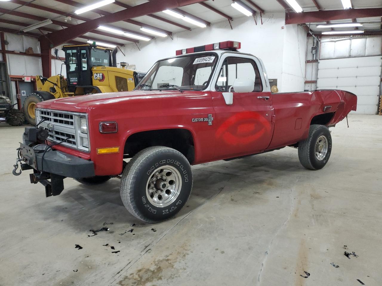1985 Chevrolet K20  Red vin: 2GCEK24LXF1214572