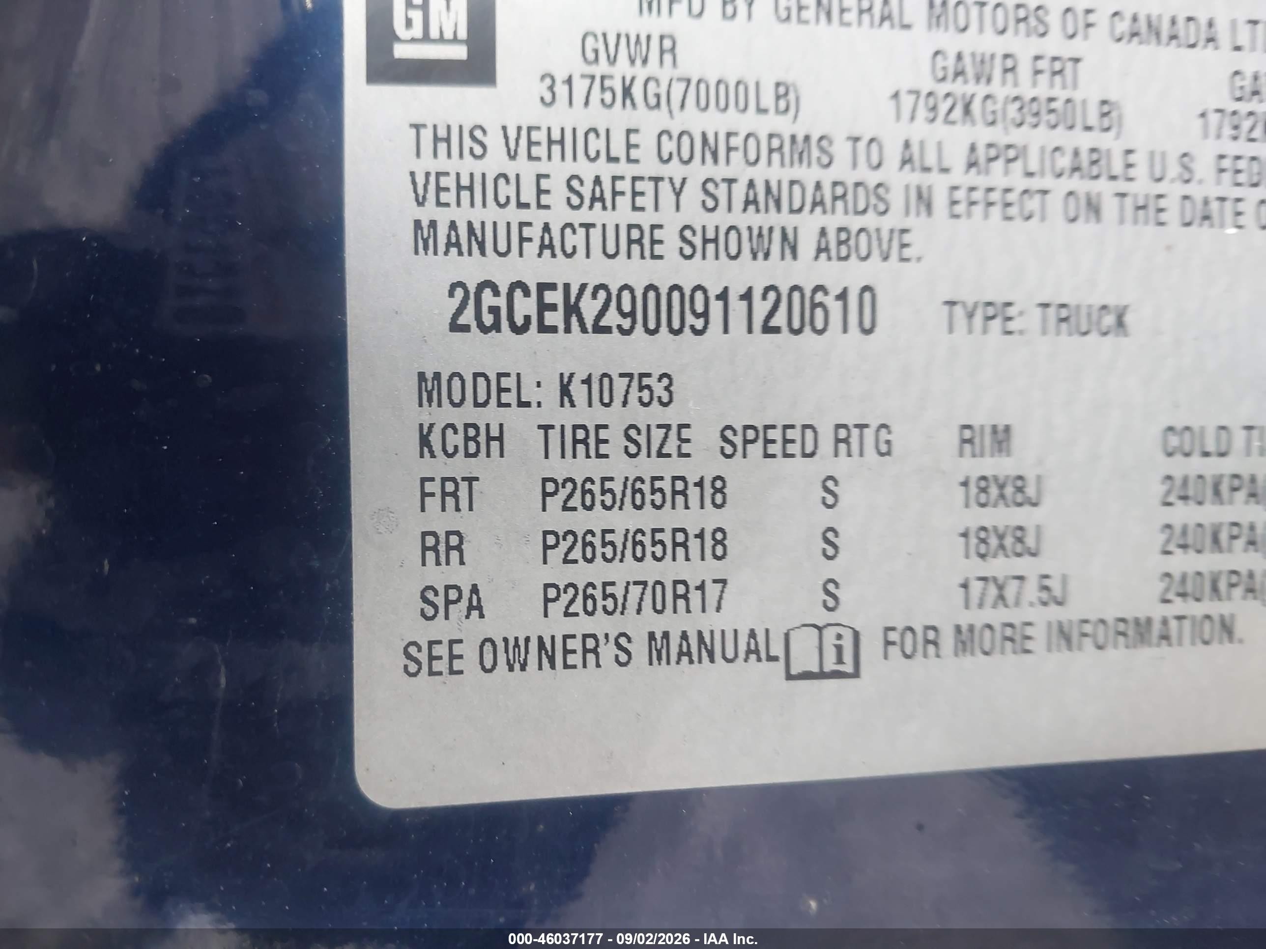 2009 Chevrolet Silverado 1500 Lt Синий vin: 2GCEK290091120610