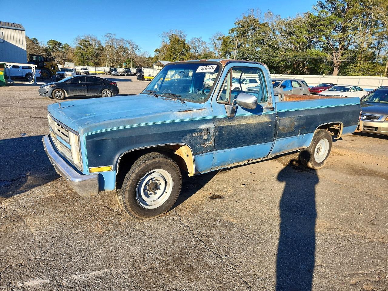 1986 Chevrolet C20 Blue vin: 2GCFC24HXG1164691