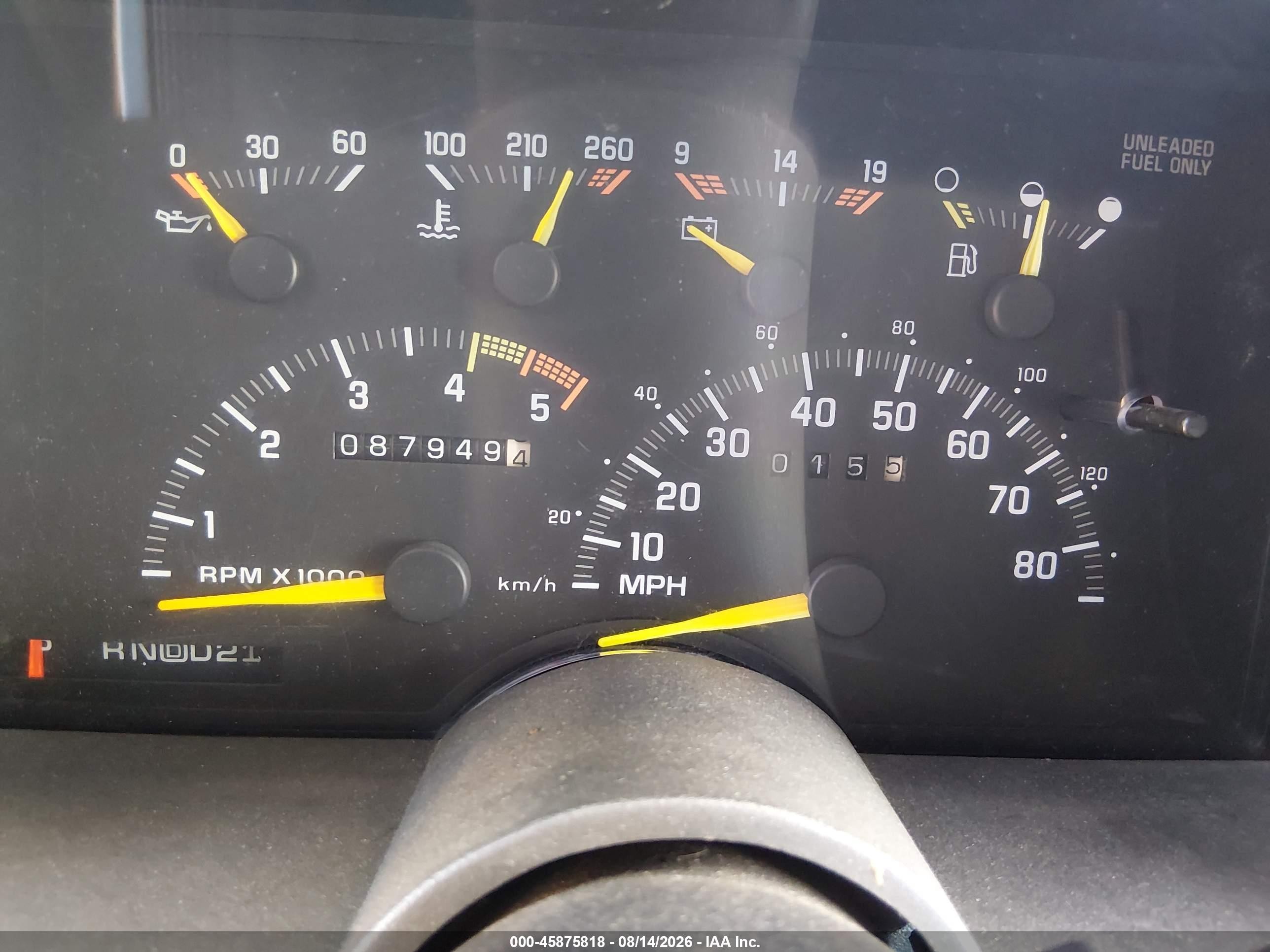 1992 Chevrolet Gmt-400 K2500 Blue vin: 2GCFK29K4N1160463