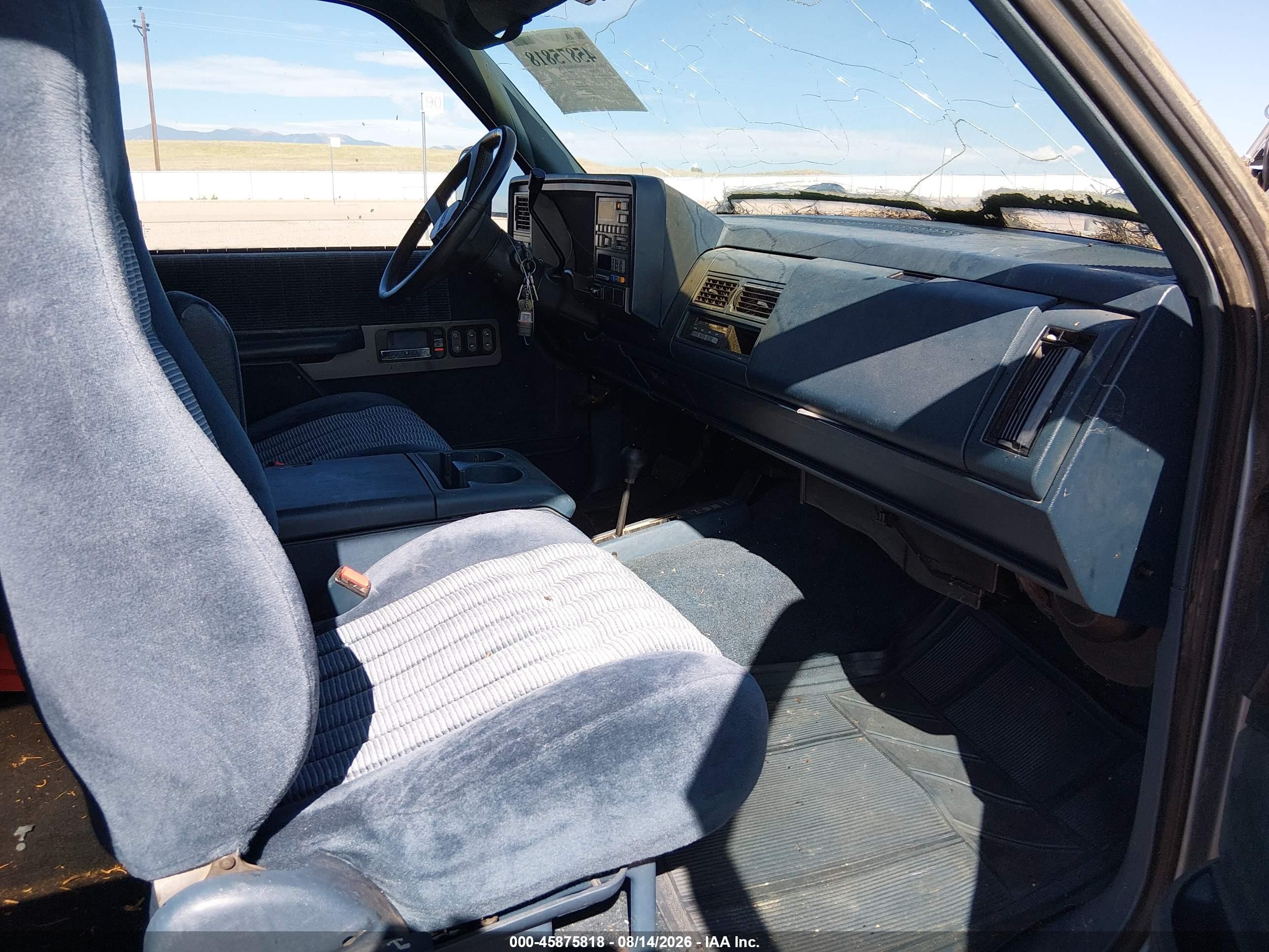 1992 Chevrolet Gmt-400 K2500 Blue vin: 2GCFK29K4N1160463