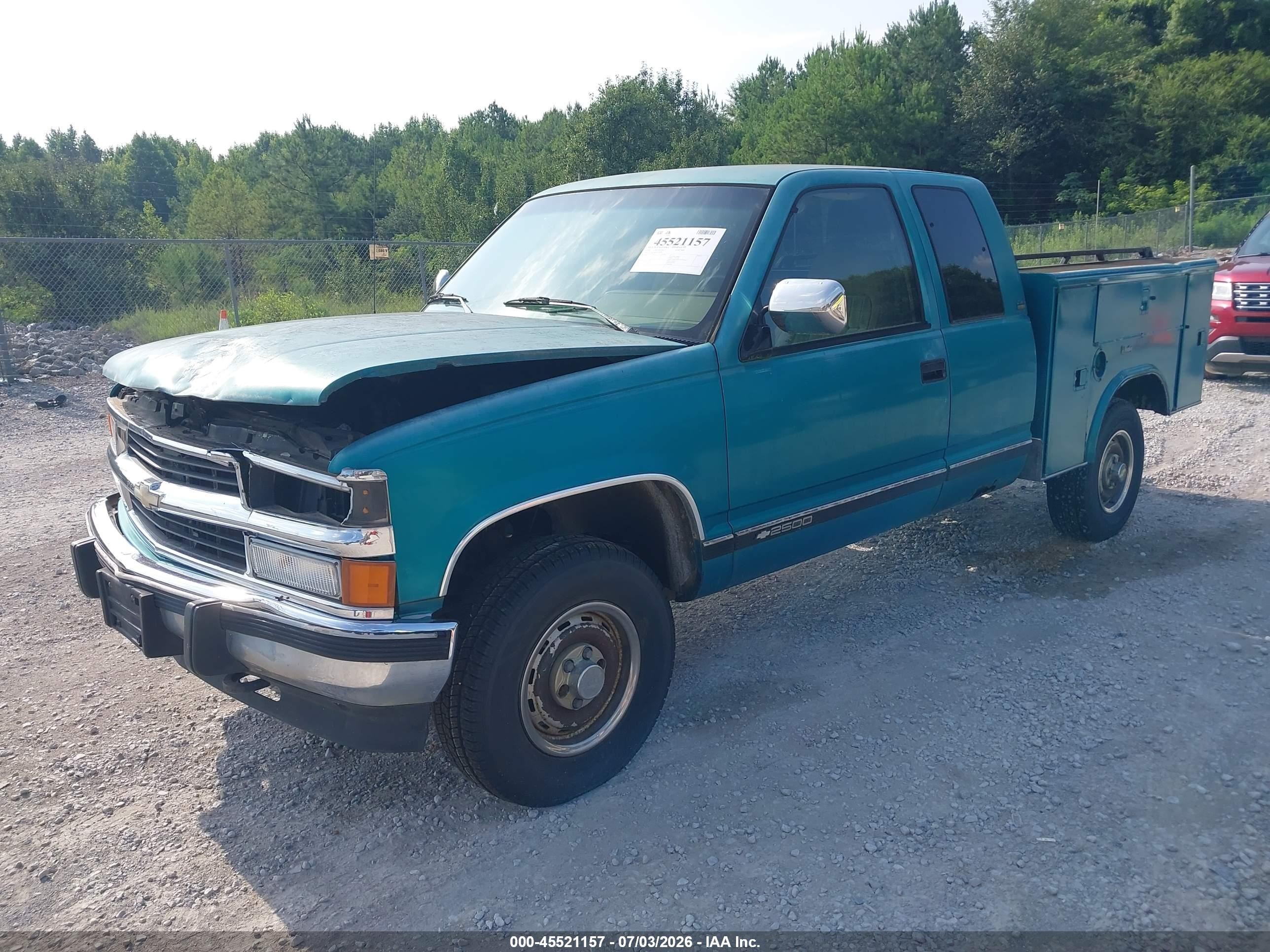 1994 Chevrolet Gmt-400 K2500 Green vin: 2GCFK29K5R1248783