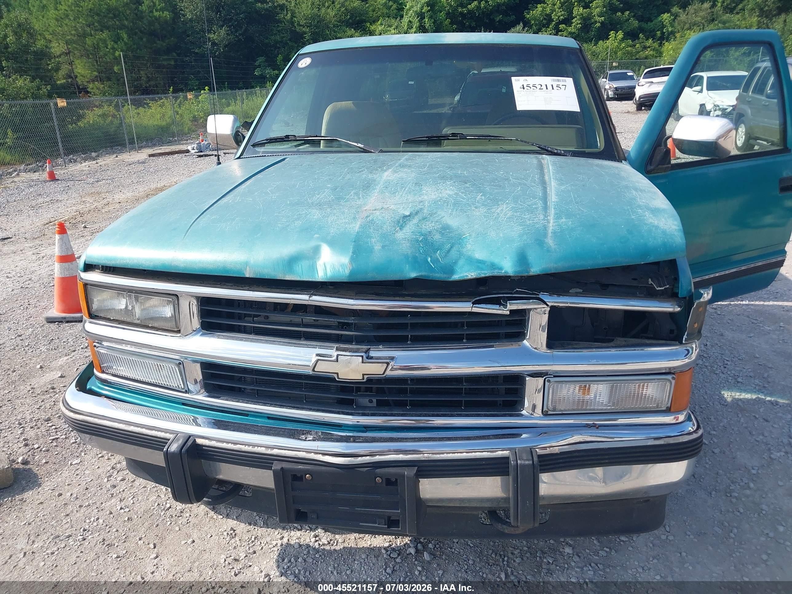 1994 Chevrolet Gmt-400 K2500 Green vin: 2GCFK29K5R1248783