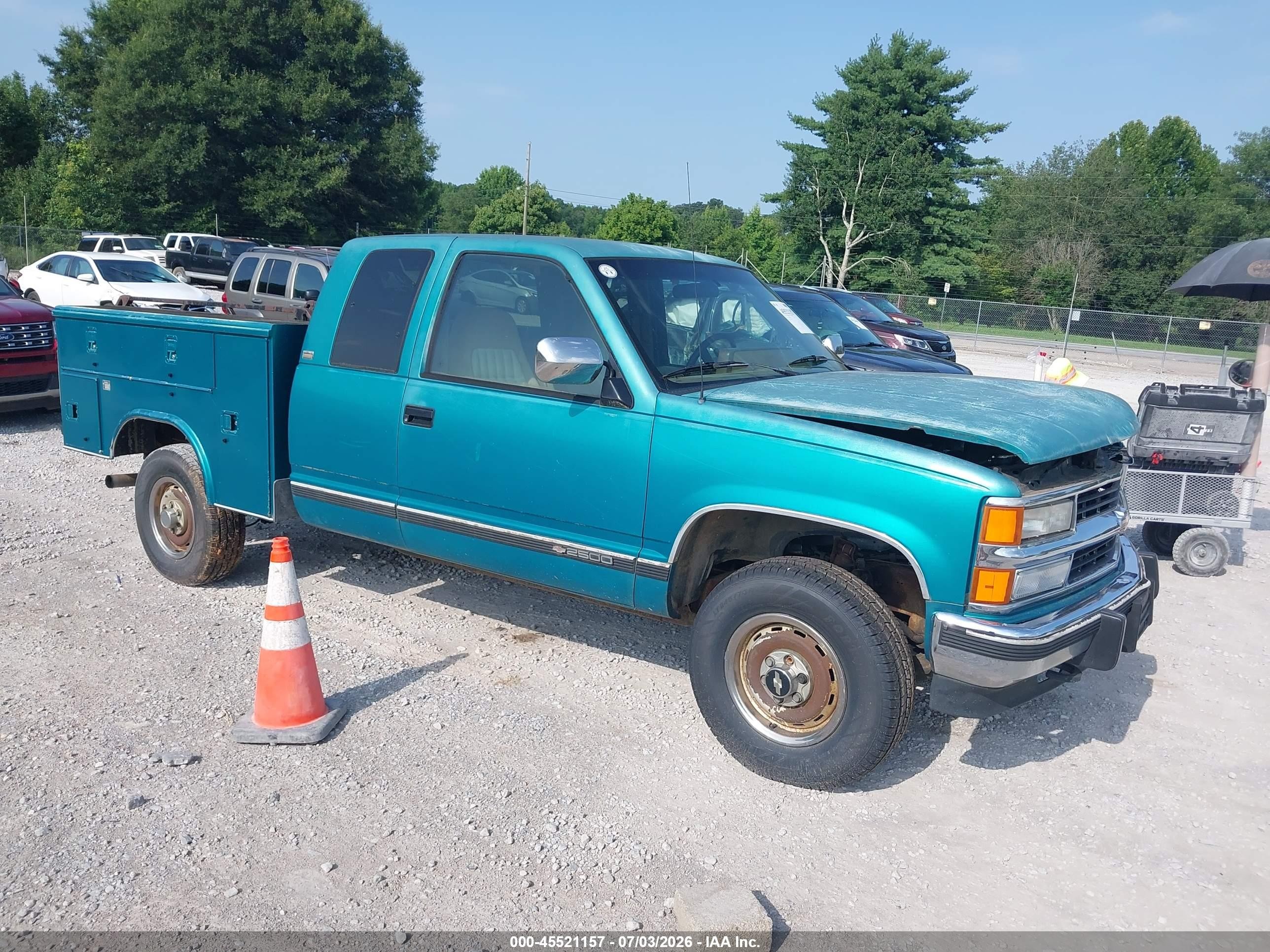 1994 Chevrolet Gmt-400 K2500 Green vin: 2GCFK29K5R1248783