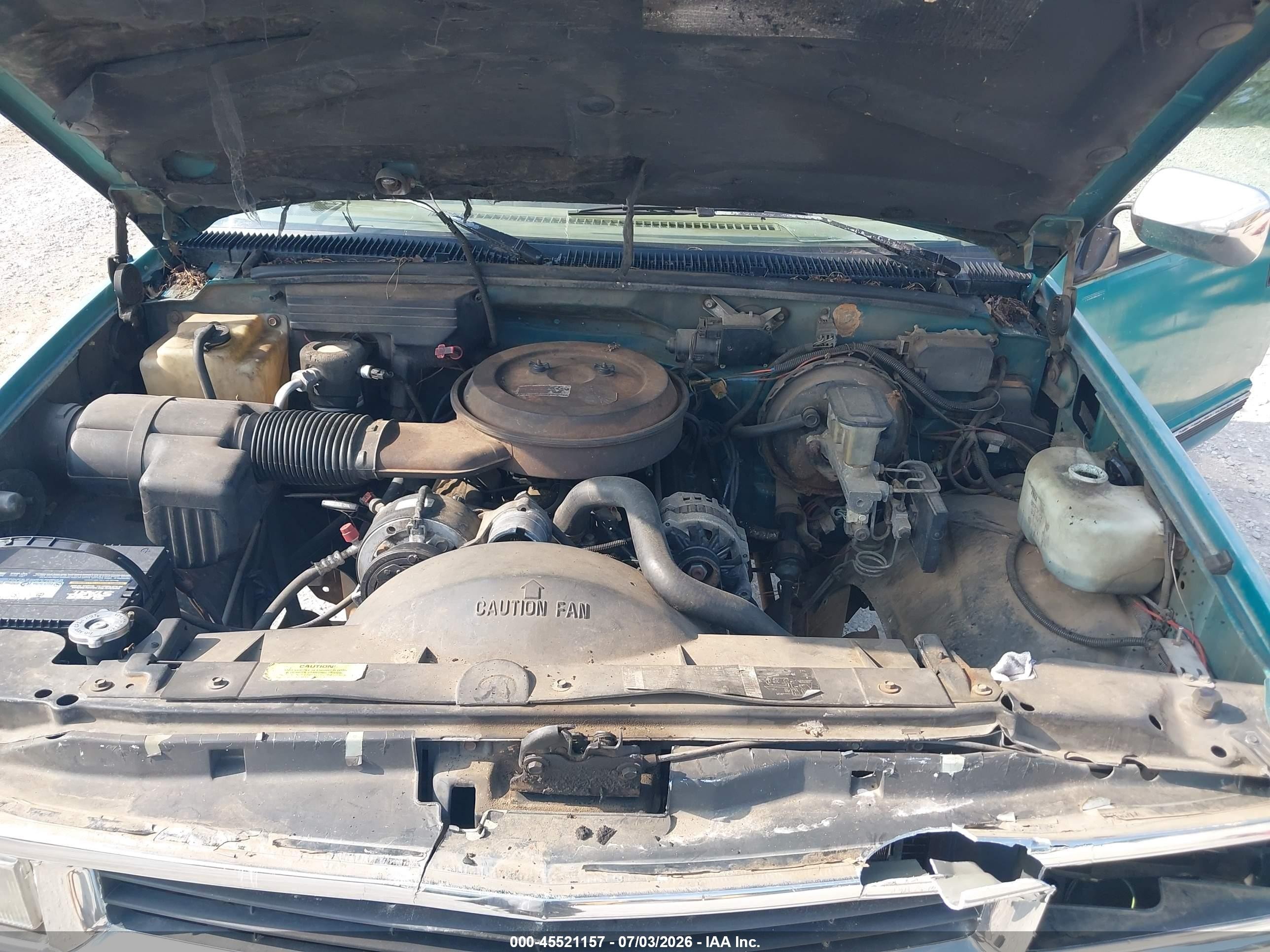 1994 Chevrolet Gmt-400 K2500 Green vin: 2GCFK29K5R1248783