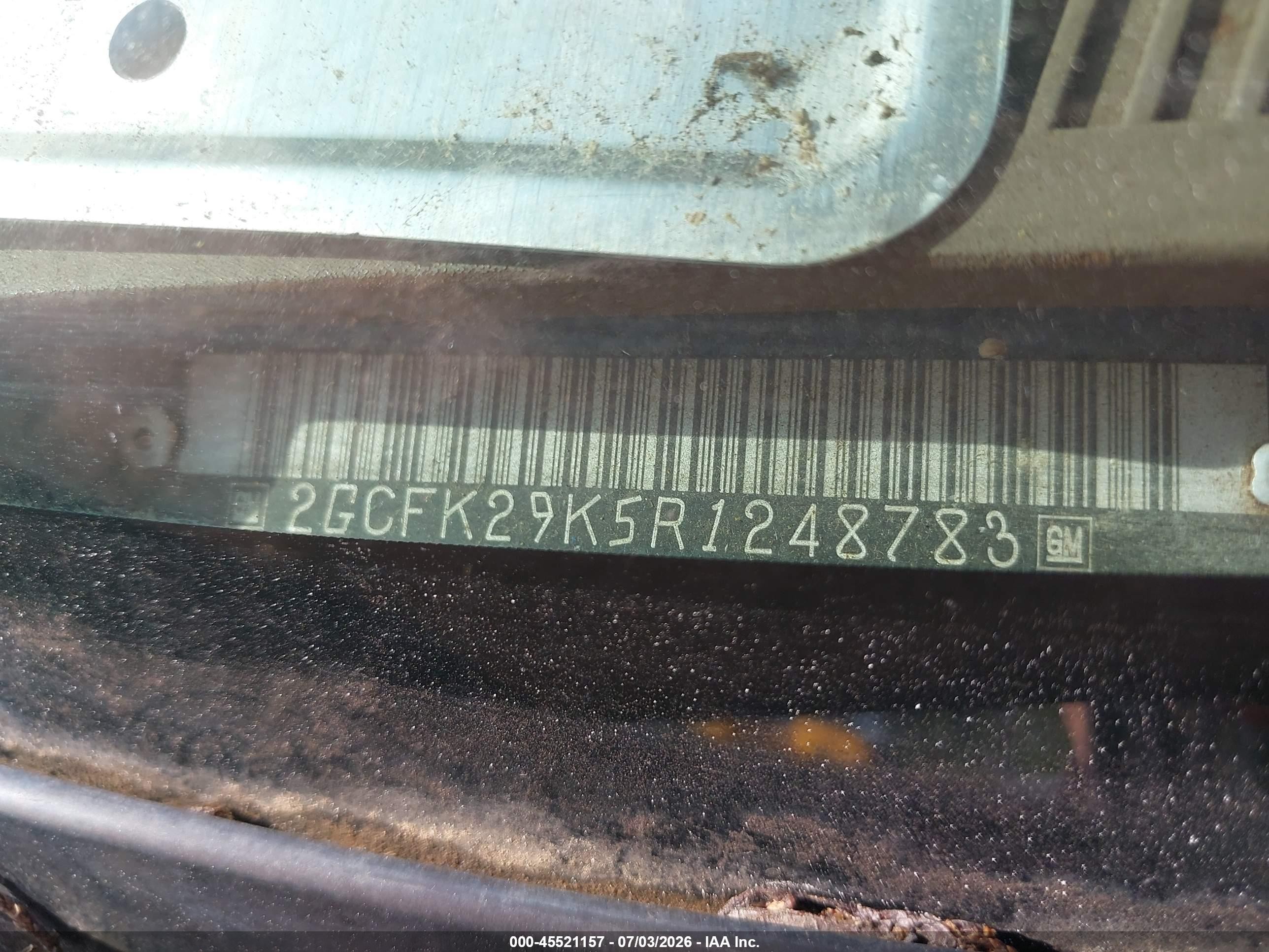 1994 Chevrolet Gmt-400 K2500 Green vin: 2GCFK29K5R1248783