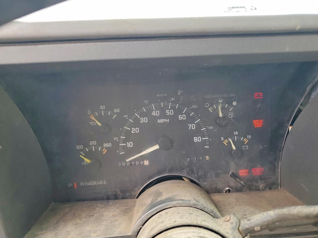 1993 Chevrolet Gmt-400 K2500 Blue vin: 2GCFK29K6P1174397