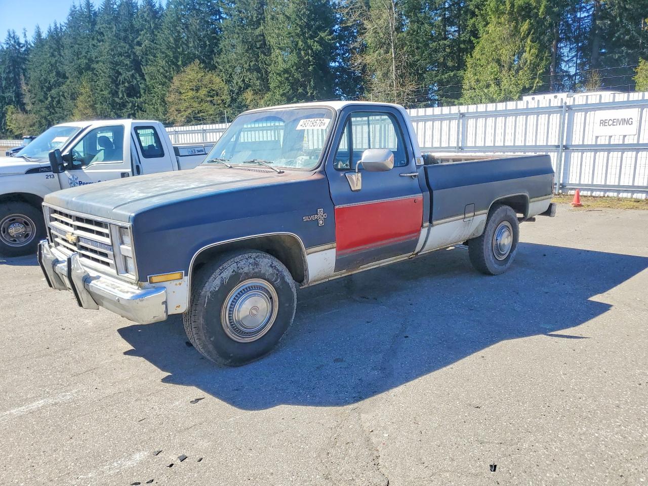 1985 Chevrolet C20 Двухцветный vin: 2GCGC24MXF1136244