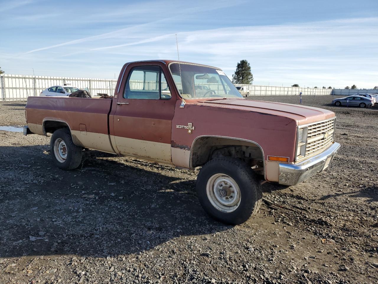 1983 Chevrolet K20 Brown vin: 2GCGK24J7D1127393