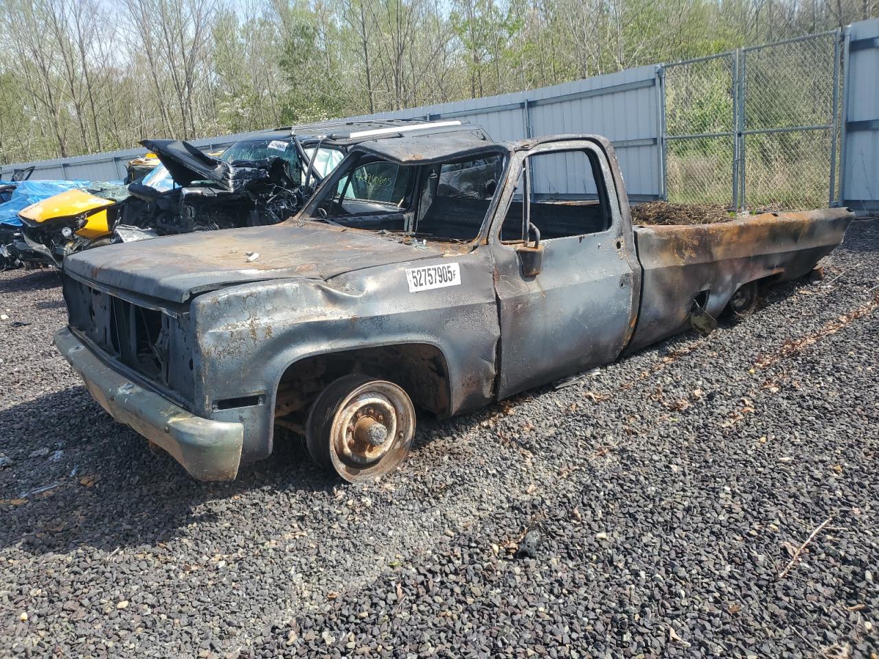 1985 Chevrolet K20  Burn vin: 2GCGK24M9F1117378