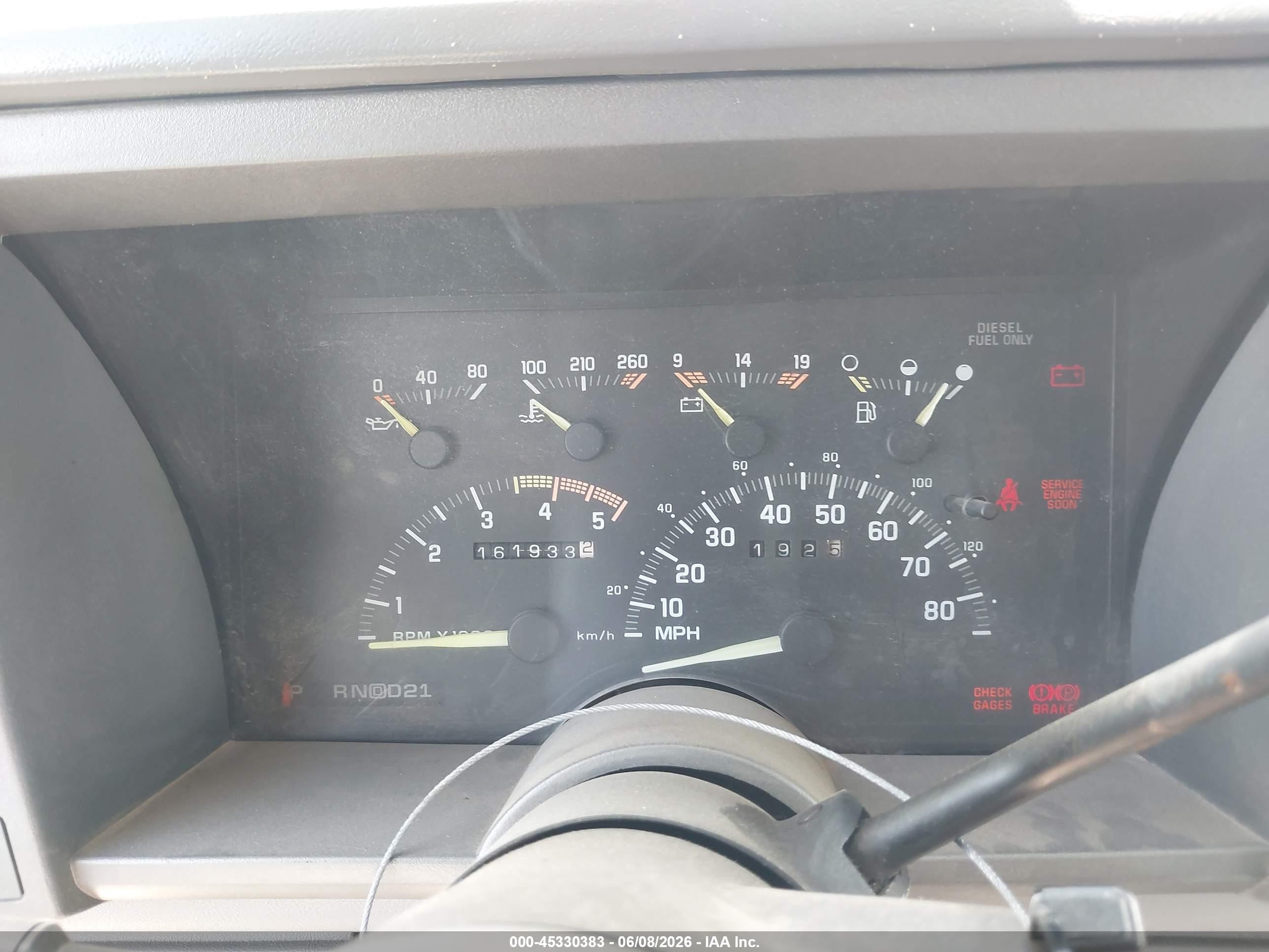 1993 Chevrolet Gmt-400 K2500 Black vin: 2GCGK29FXP1129325