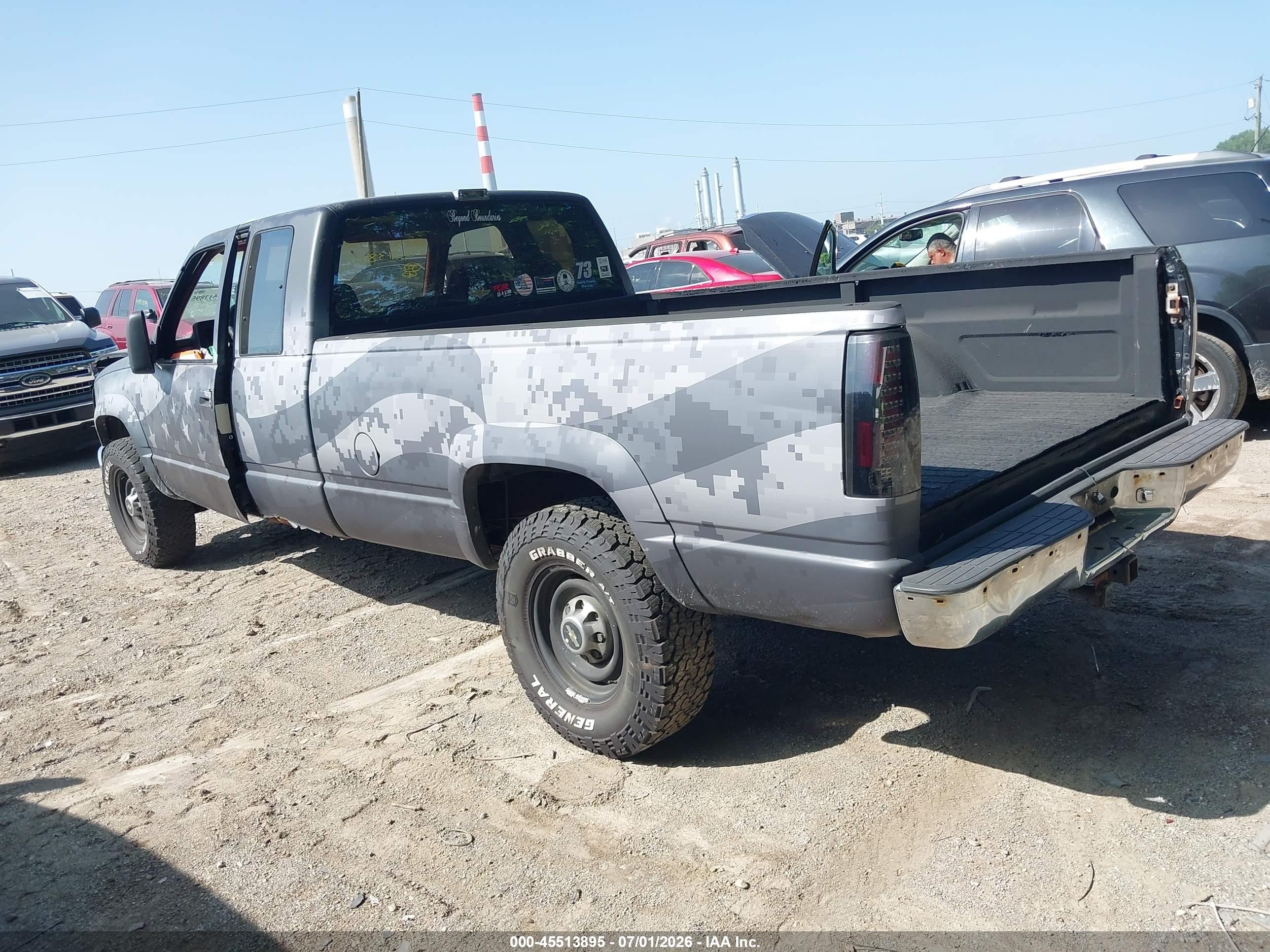 1992 Chevrolet Gmt-400 K2500 Gray vin: 2GCGK29K3N1101019