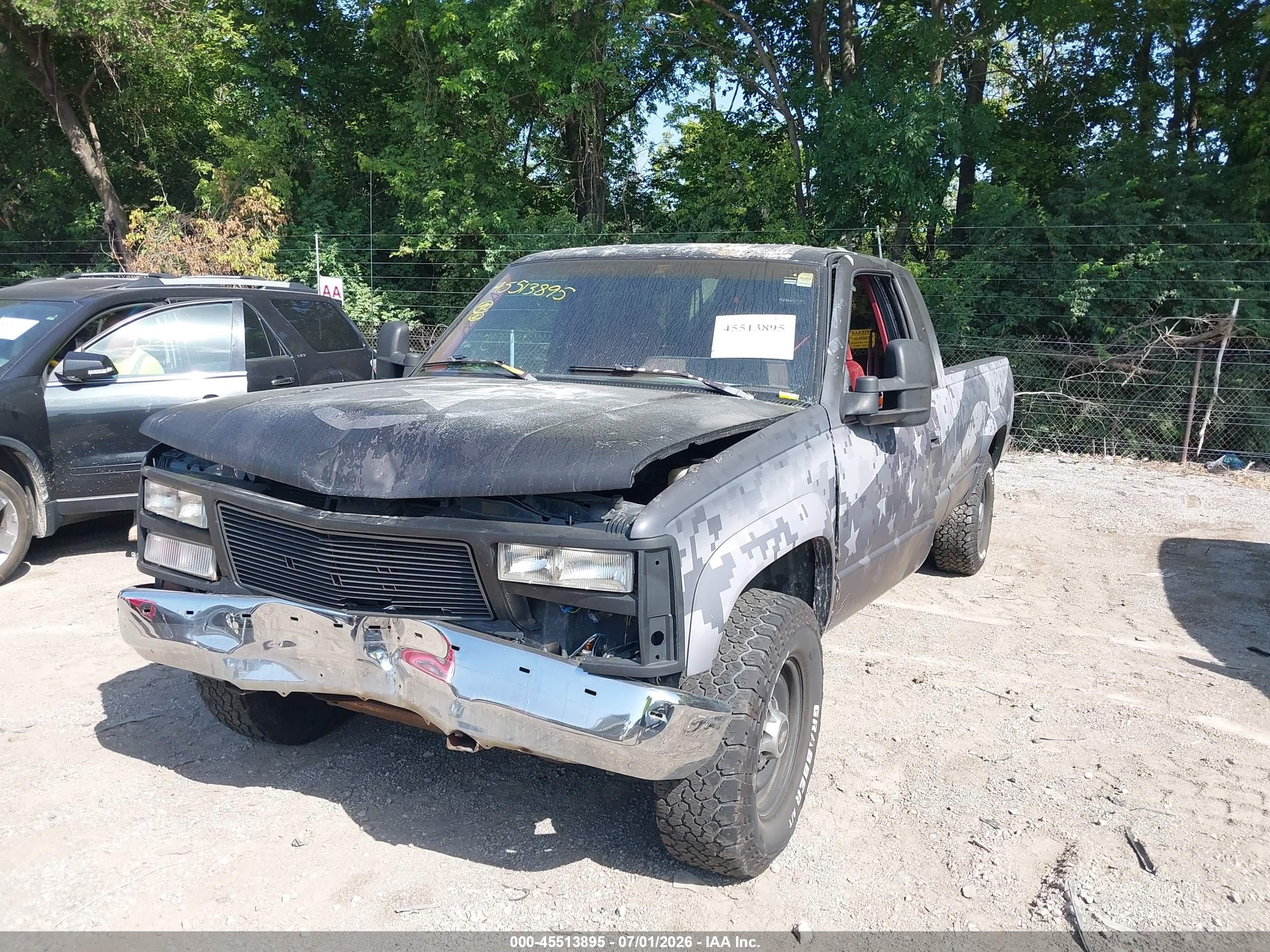 1992 Chevrolet Gmt-400 K2500 Gray vin: 2GCGK29K3N1101019