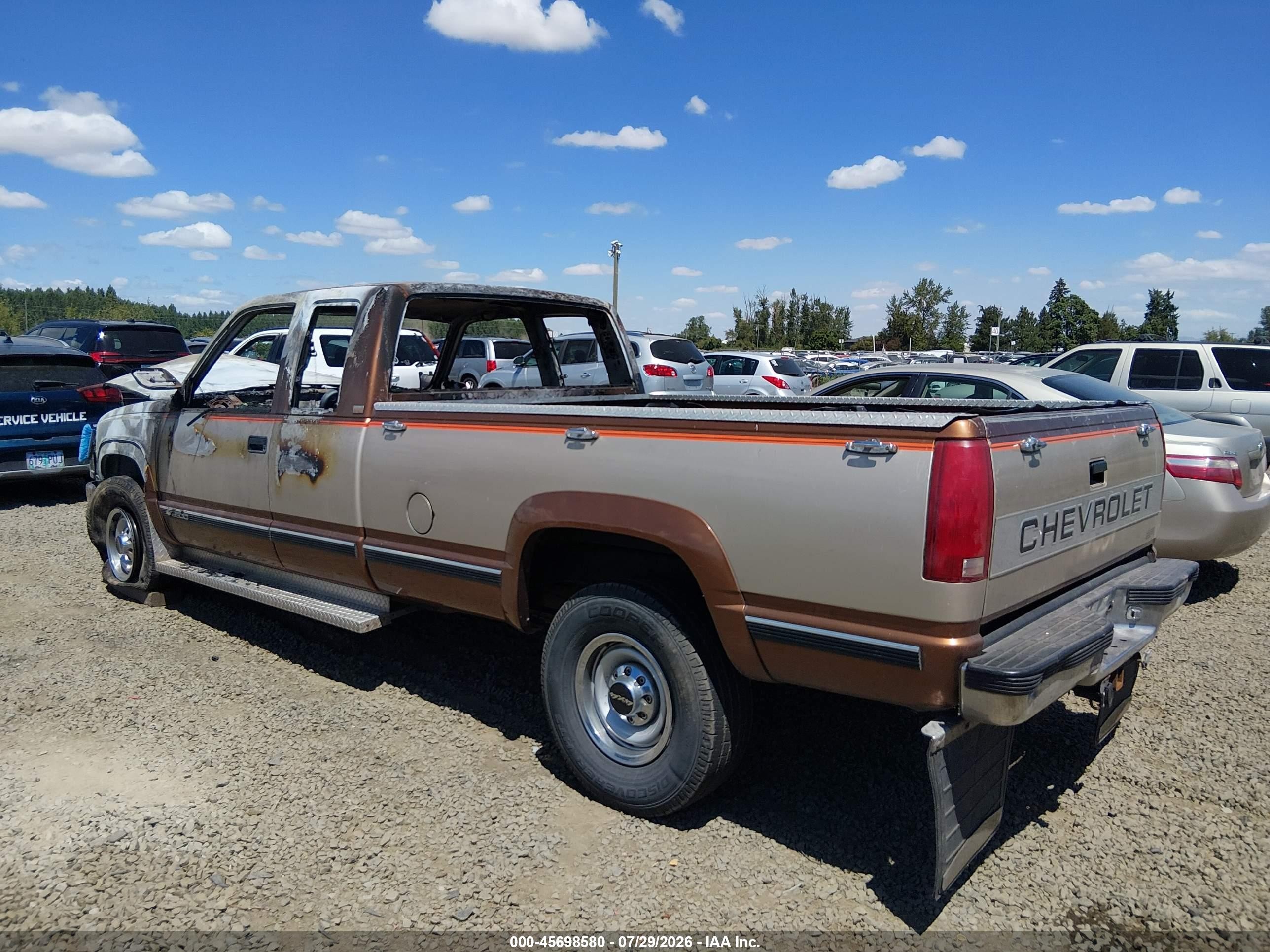 1989 Chevrolet Gmt-400 K3500 Gold vin: 2GCGK39N5K1241214