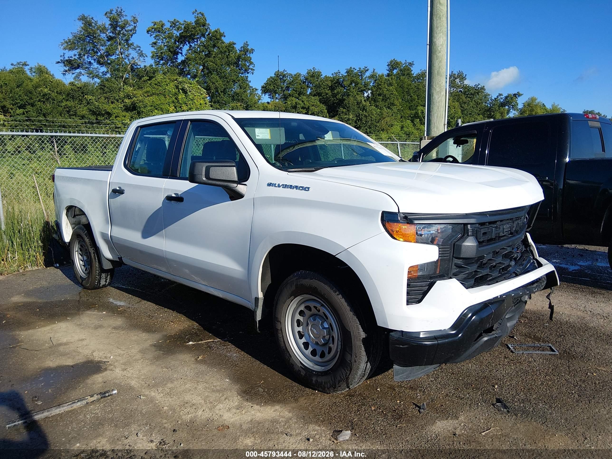 2023 Chevrolet Silverado 1500 2wd  Short Bed Wt White vin: 2GCPAAED7P1114668