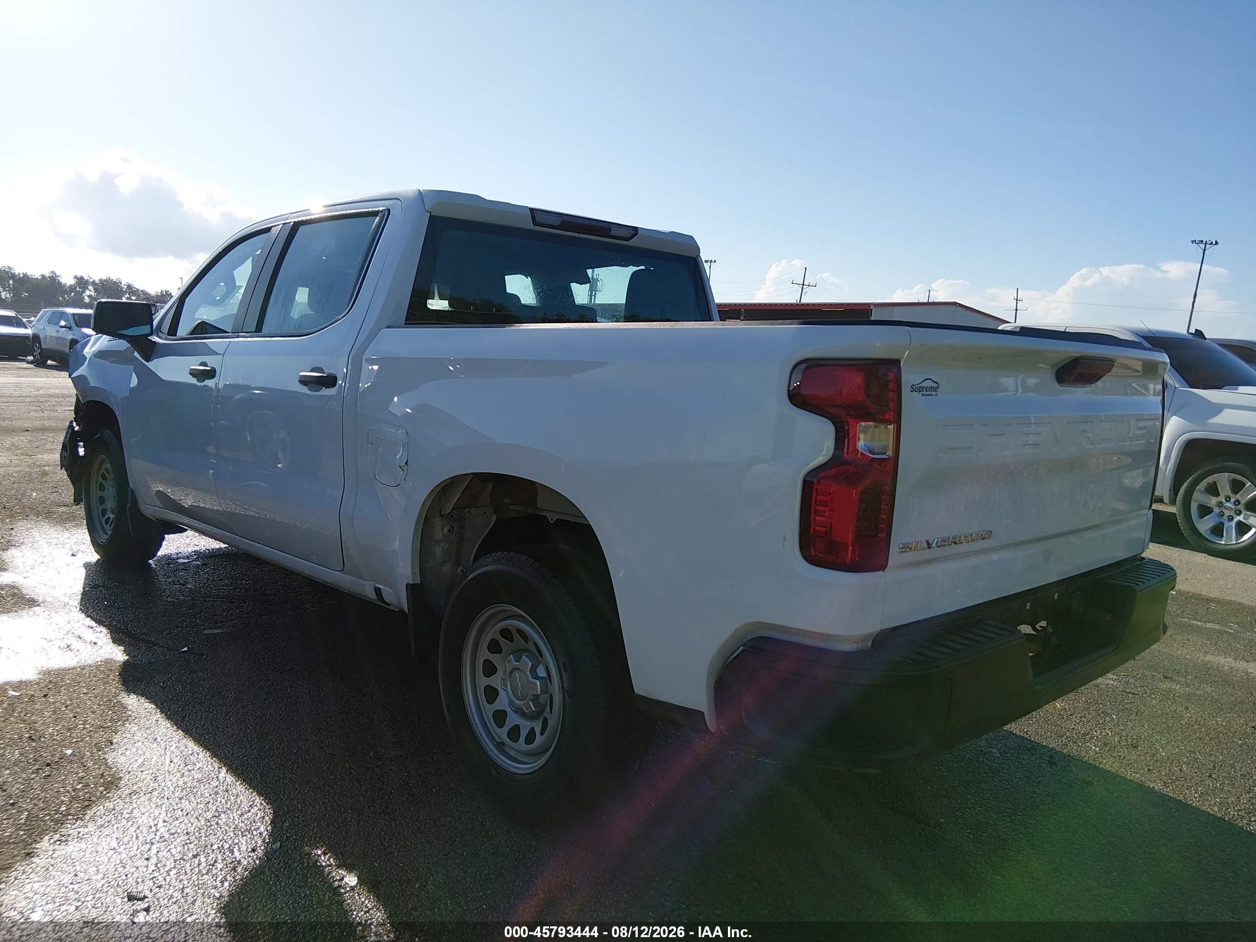 2023 Chevrolet Silverado 1500 2wd  Short Bed Wt White vin: 2GCPAAED7P1114668