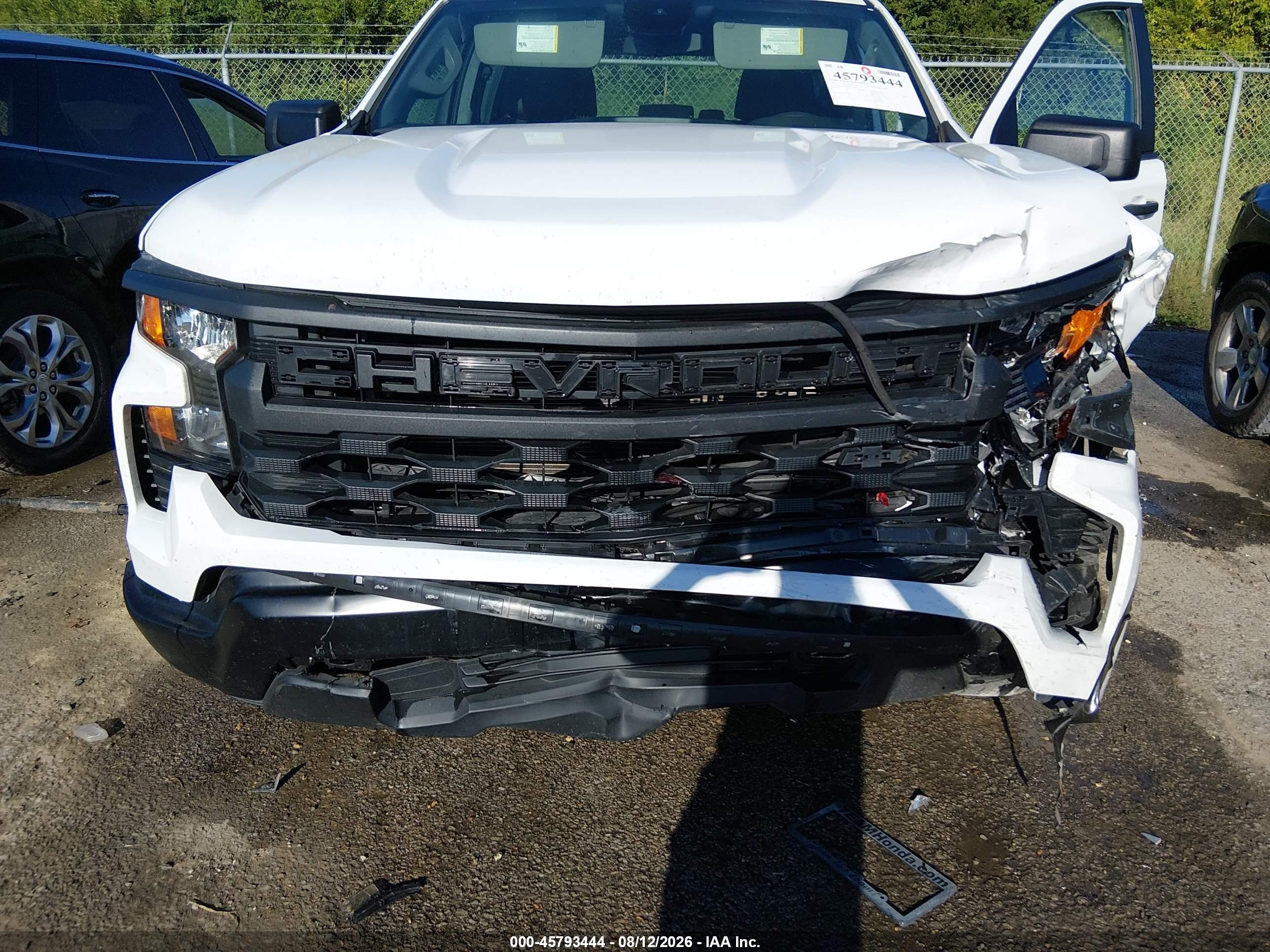 2023 Chevrolet Silverado 1500 2wd  Short Bed Wt White vin: 2GCPAAED7P1114668