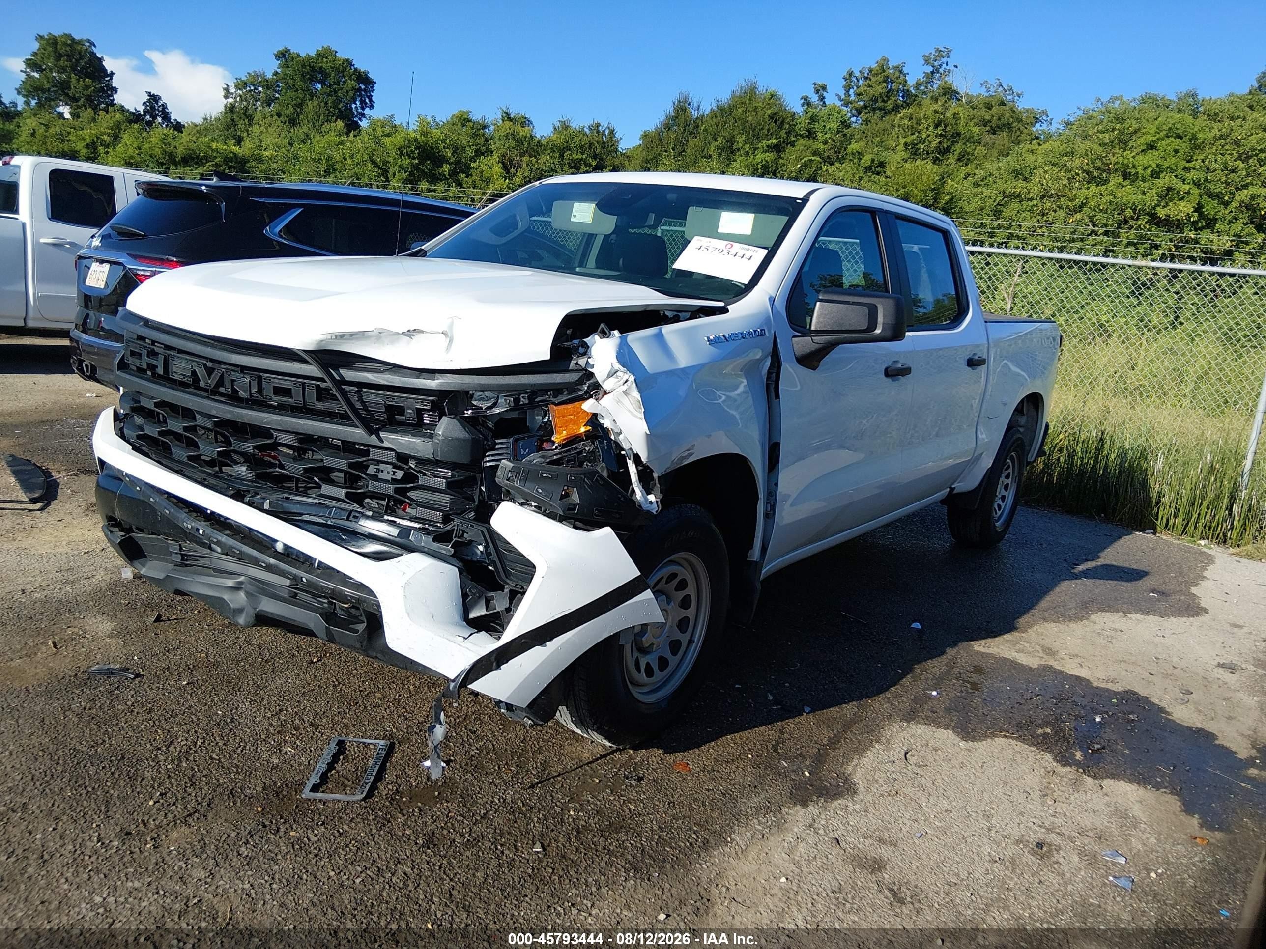 2023 Chevrolet Silverado 1500 2wd  Short Bed Wt White vin: 2GCPAAED7P1114668