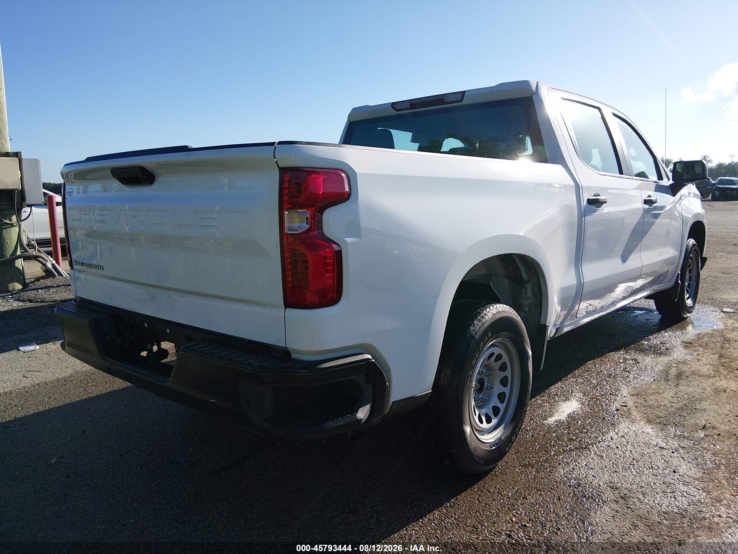 2023 Chevrolet Silverado 1500 2wd  Short Bed Wt White vin: 2GCPAAED7P1114668