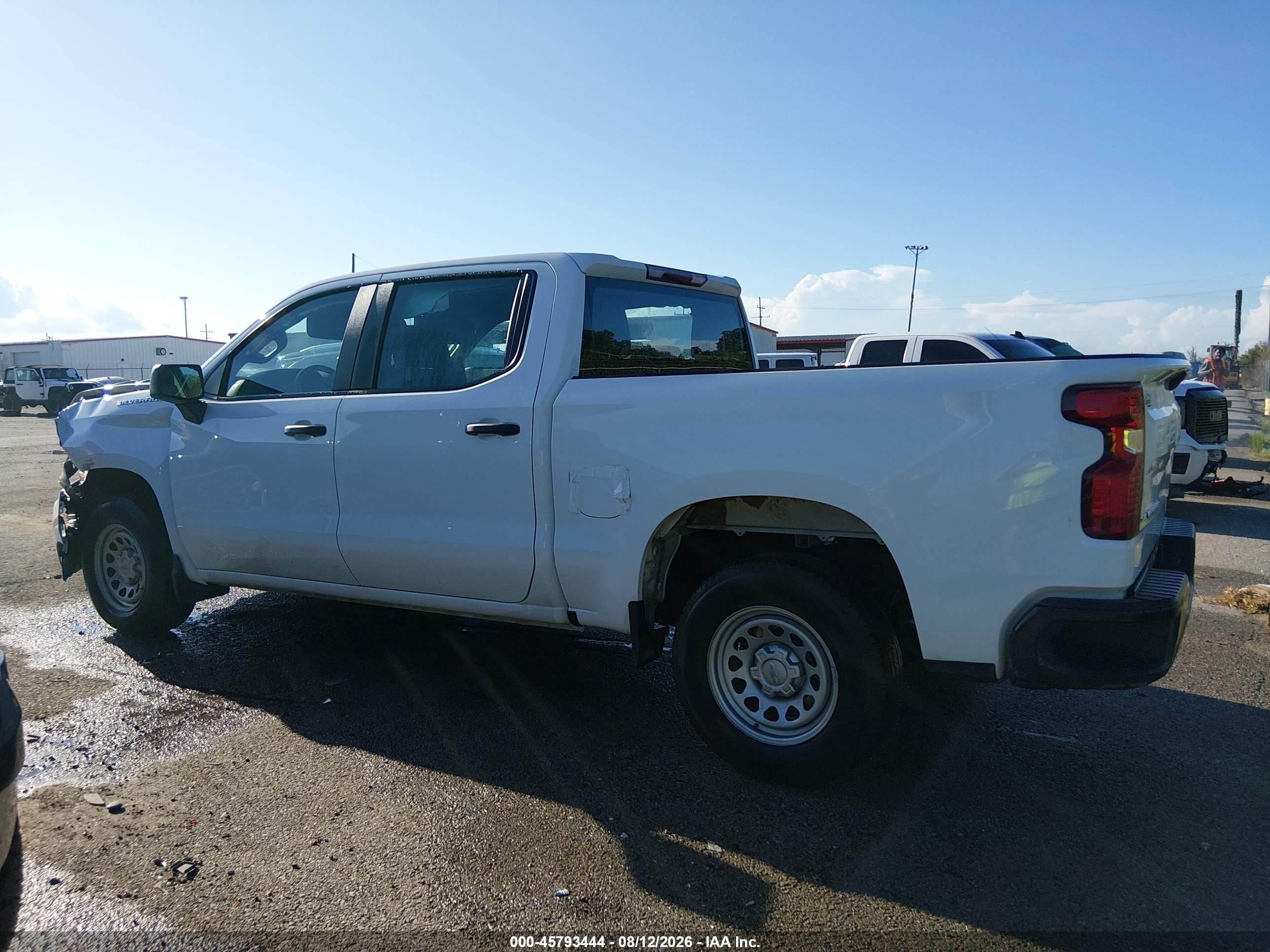 2023 Chevrolet Silverado 1500 2wd  Short Bed Wt White vin: 2GCPAAED7P1114668