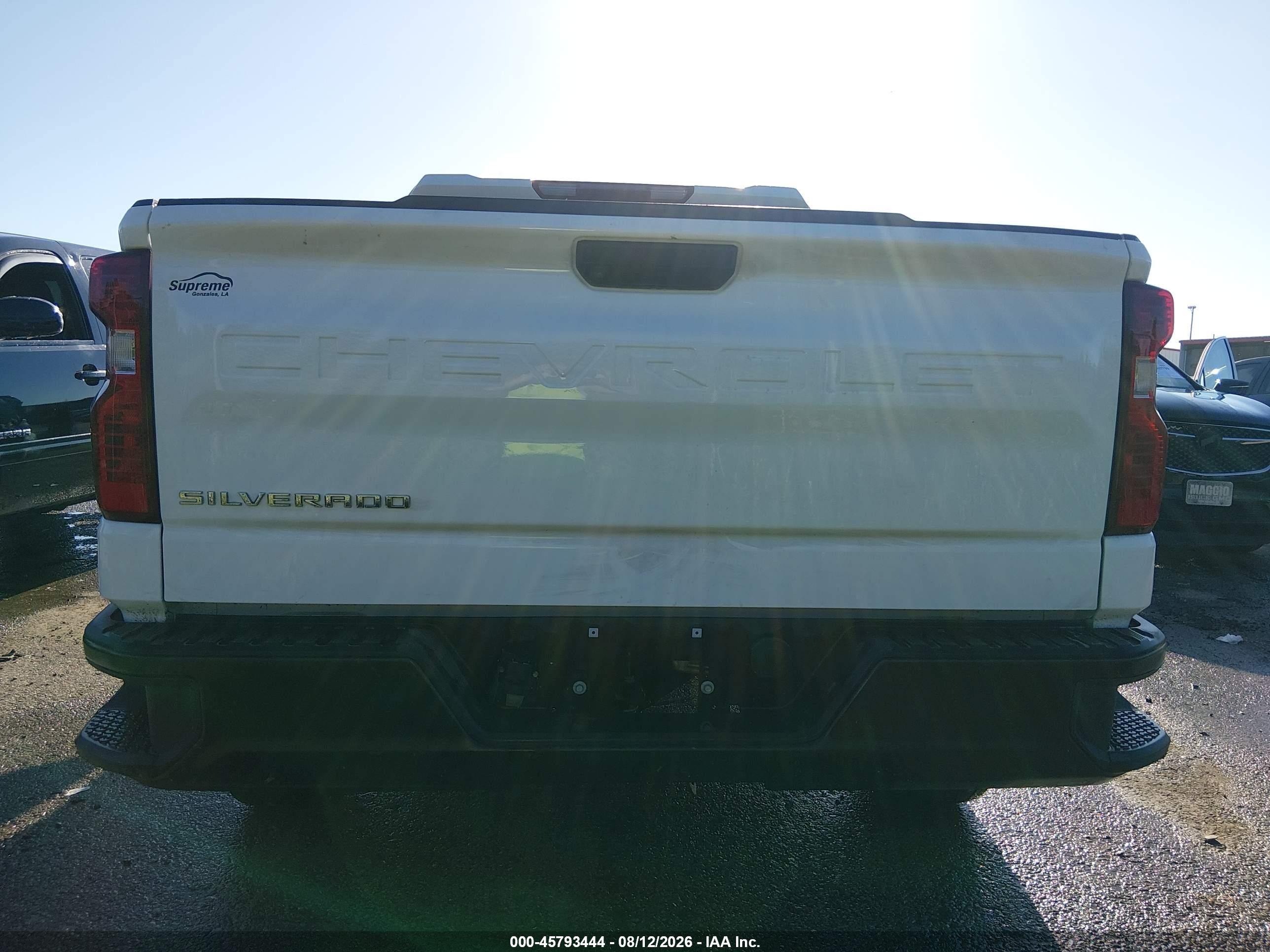 2023 Chevrolet Silverado 1500 2wd  Short Bed Wt White vin: 2GCPAAED7P1114668