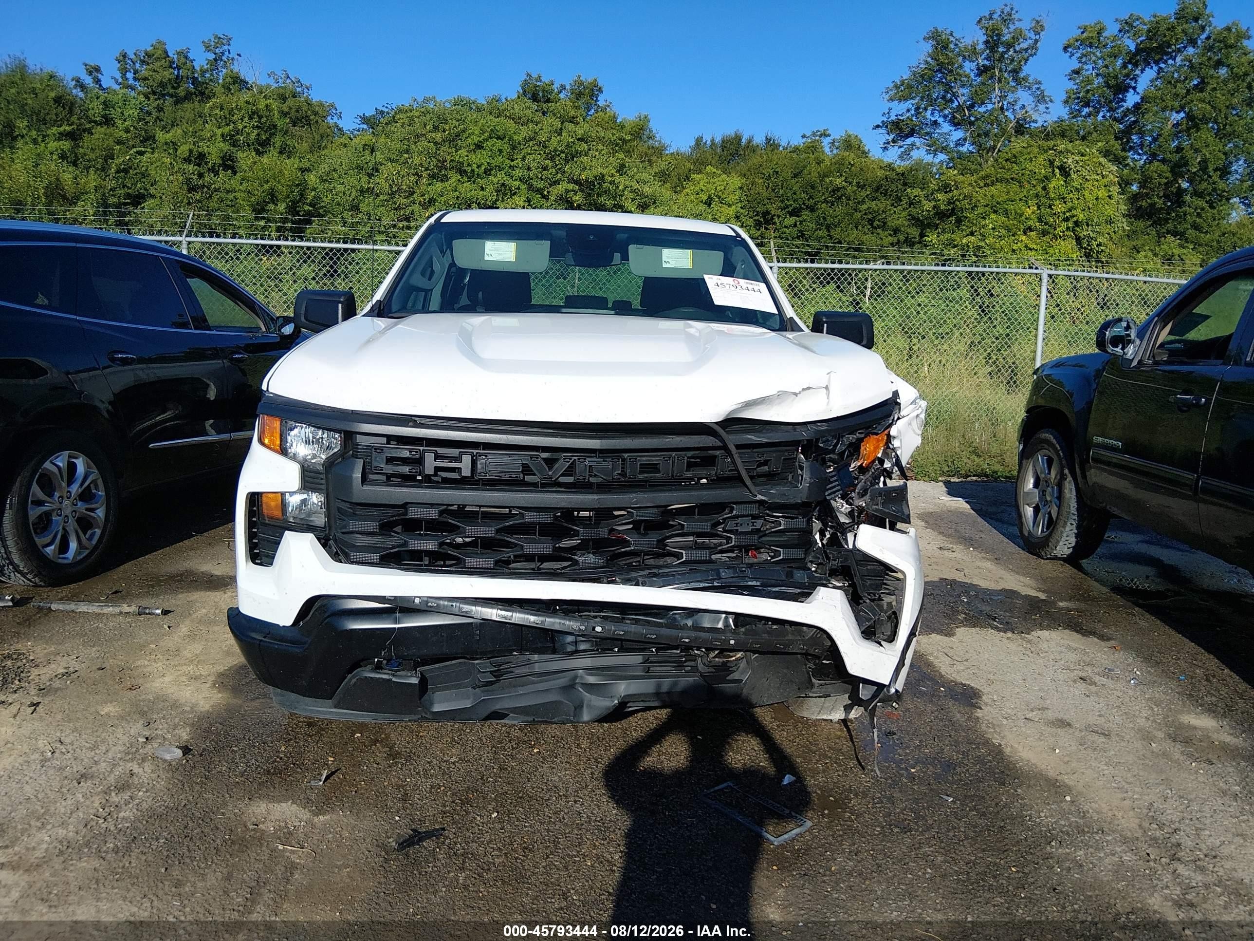 2023 Chevrolet Silverado 1500 2wd  Short Bed Wt White vin: 2GCPAAED7P1114668