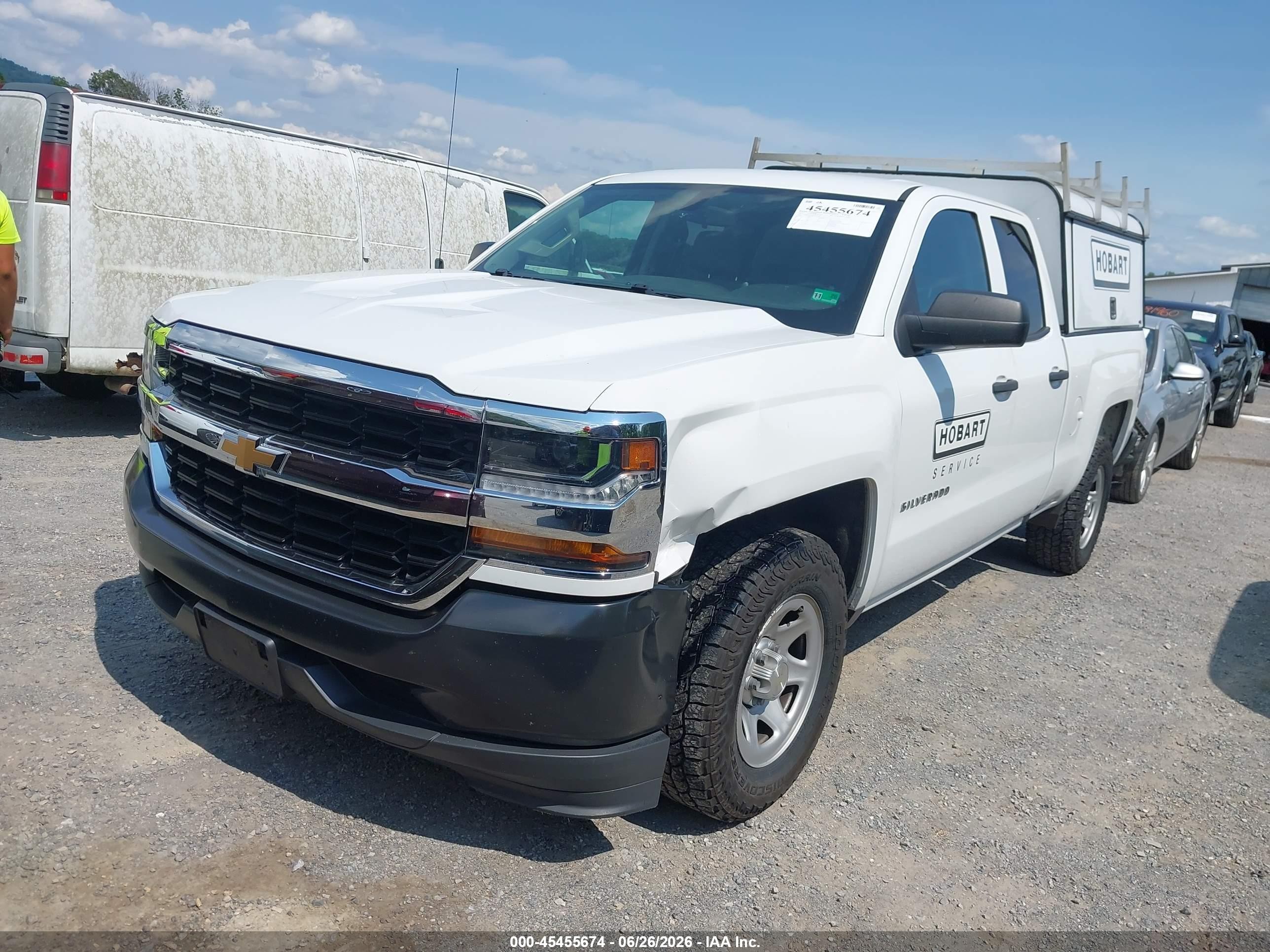 2019 Chevrolet Silverado 1500 Ld Wt White vin: 2GCRCNEC6K1127440