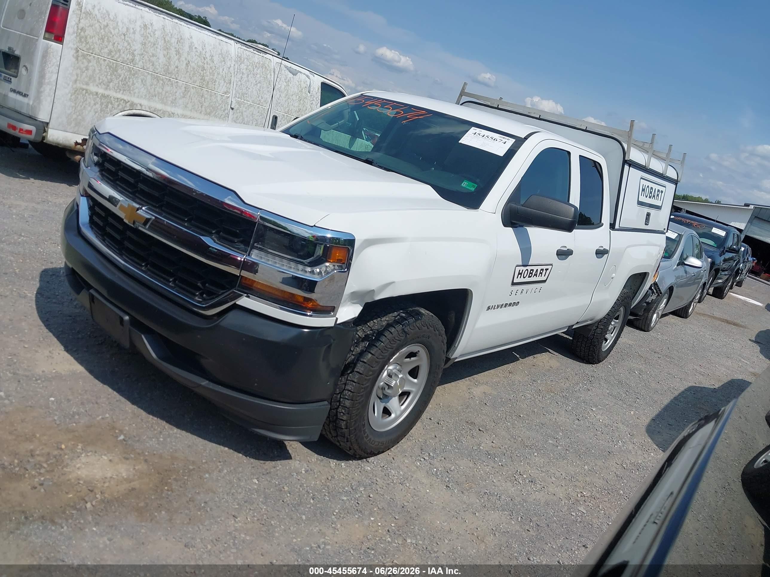 2019 Chevrolet Silverado 1500 Ld Wt White vin: 2GCRCNEC6K1127440