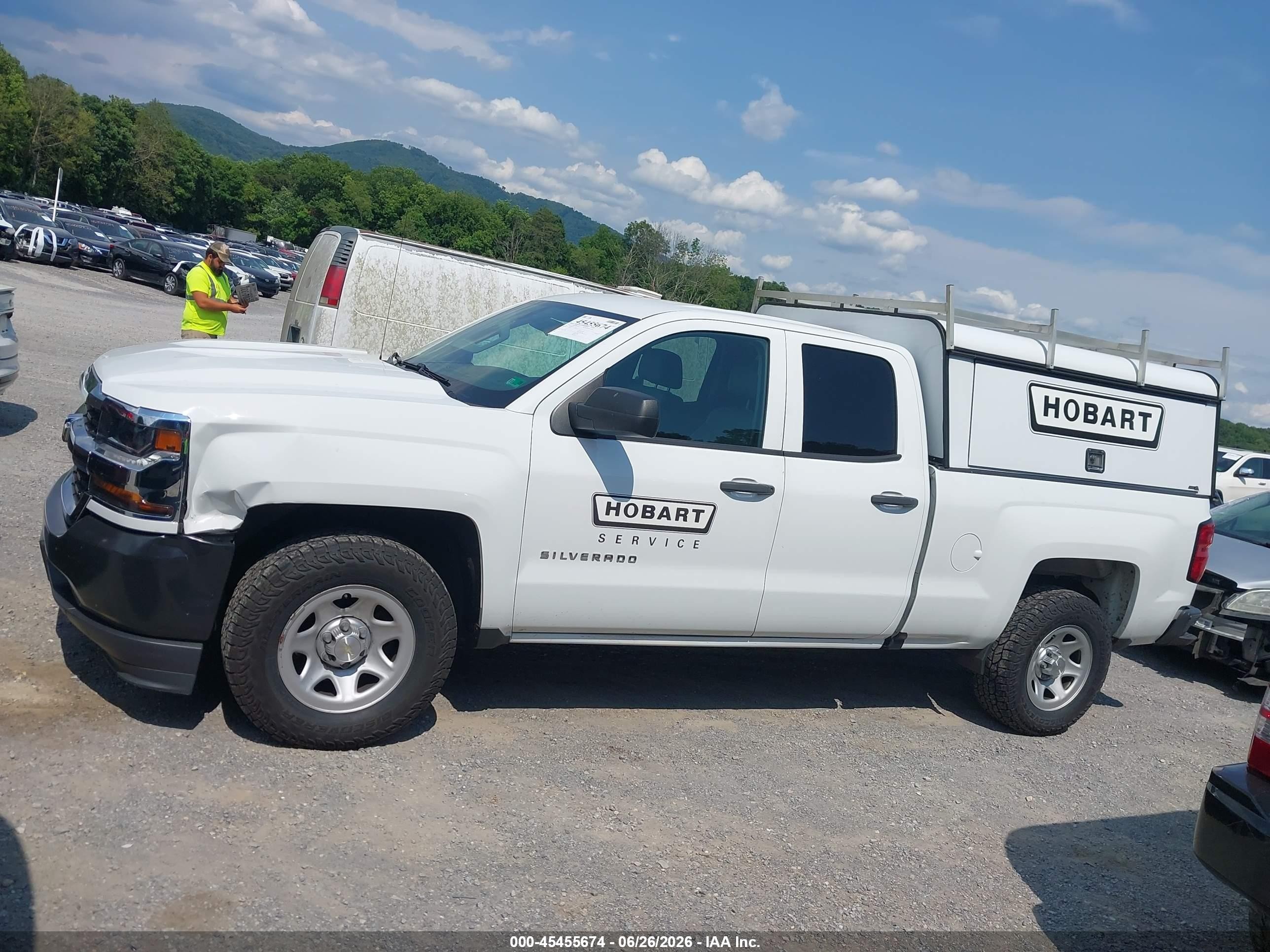 2019 Chevrolet Silverado 1500 Ld Wt White vin: 2GCRCNEC6K1127440