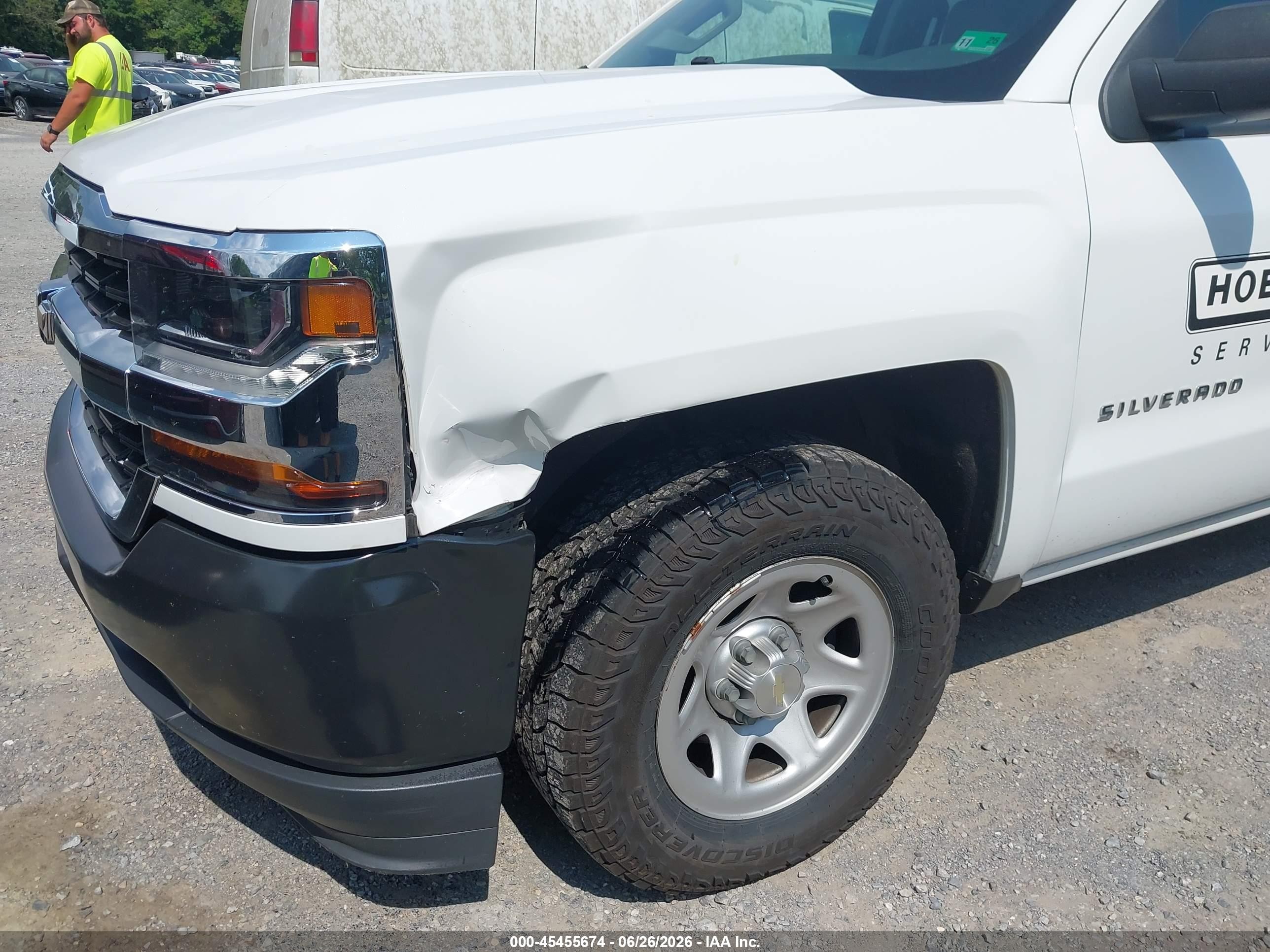 2019 Chevrolet Silverado 1500 Ld Wt White vin: 2GCRCNEC6K1127440
