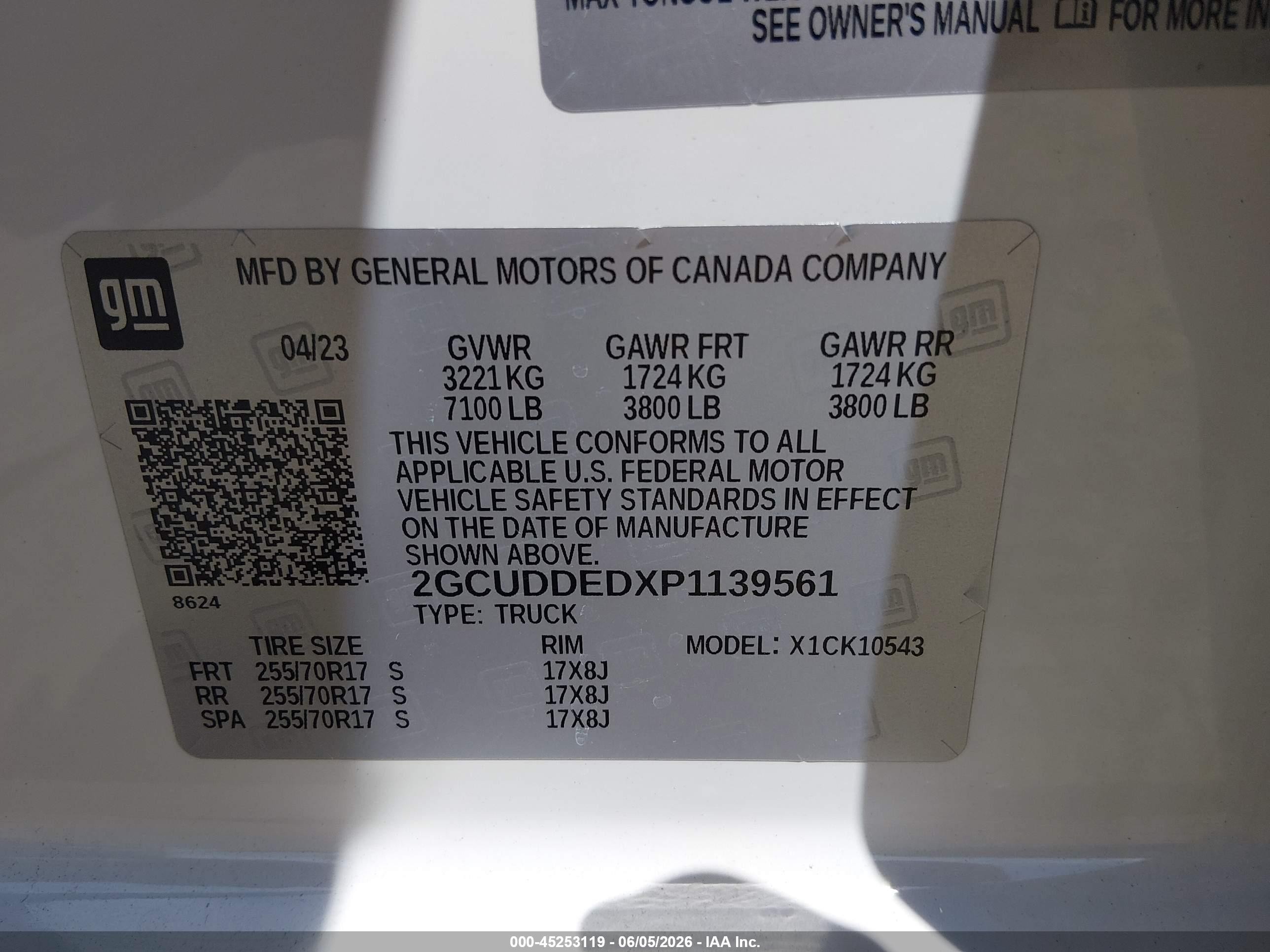 2023 Chevrolet Silverado 1500 4wd  Standard Bed Lt Белый vin: 2GCUDDEDXP1139561