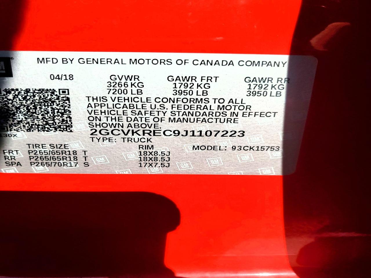 2018 Chevrolet Silverado K1500 Lt Red vin: 2GCVKREC9J1107223