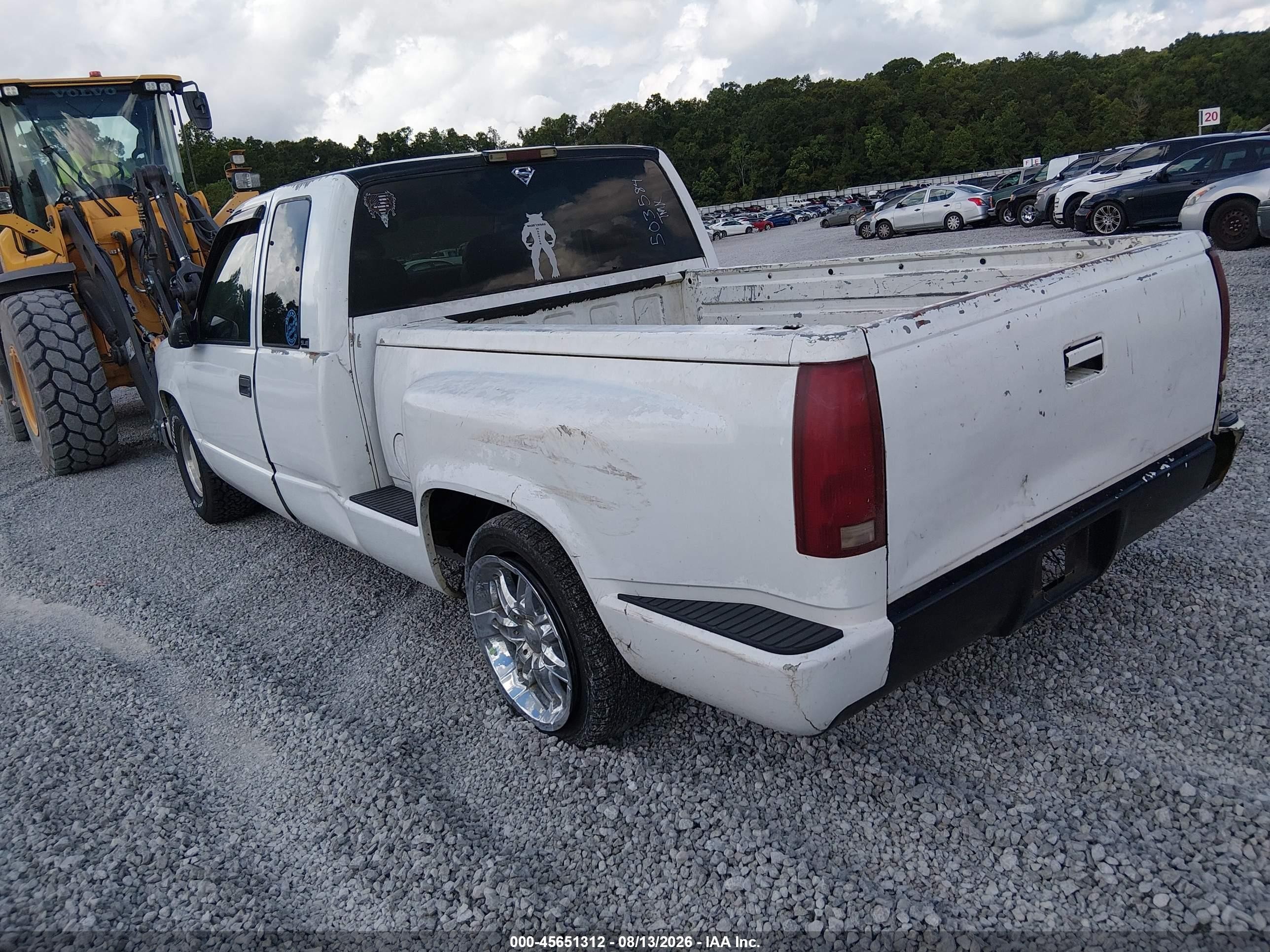 1997 Gmc Sierra 1500 Sl Wideside White vin: 2GDEC19R7V1503584