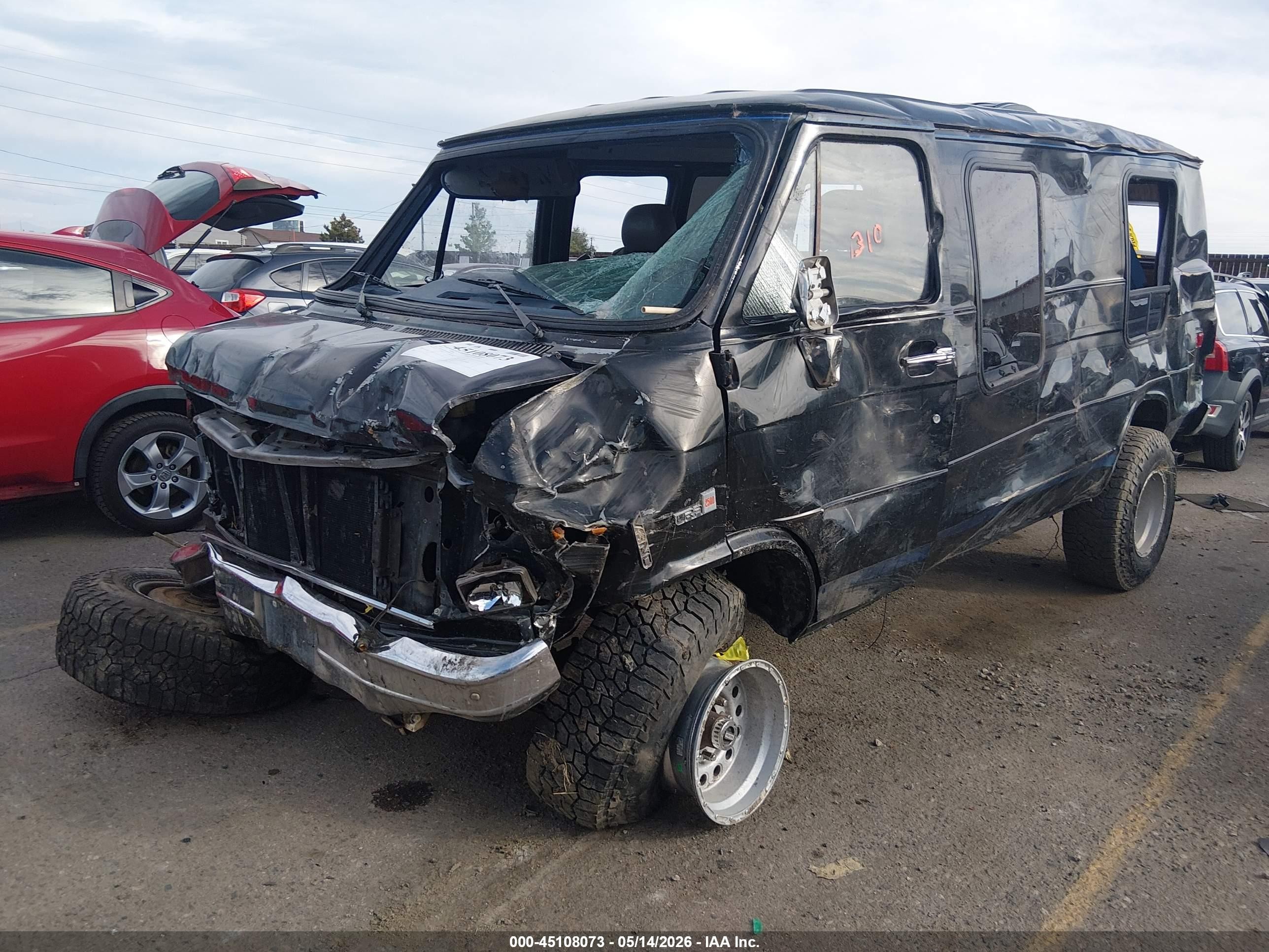 1987 Gmc Rally Wagon / Van G2500 Black vin: 2GDEG25H1H4502733