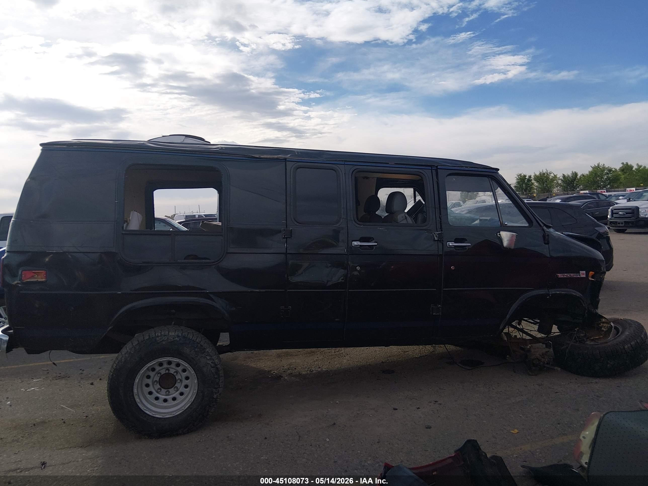 1987 Gmc Rally Wagon / Van G2500 Black vin: 2GDEG25H1H4502733
