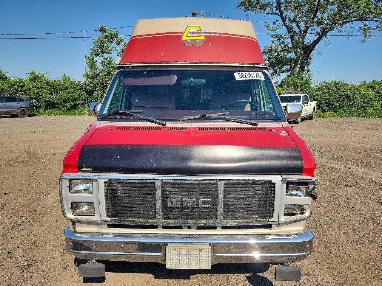 1988 Gmc Rally Wagon / Van G2500 Red vin: 2GDEG25H7J4509112