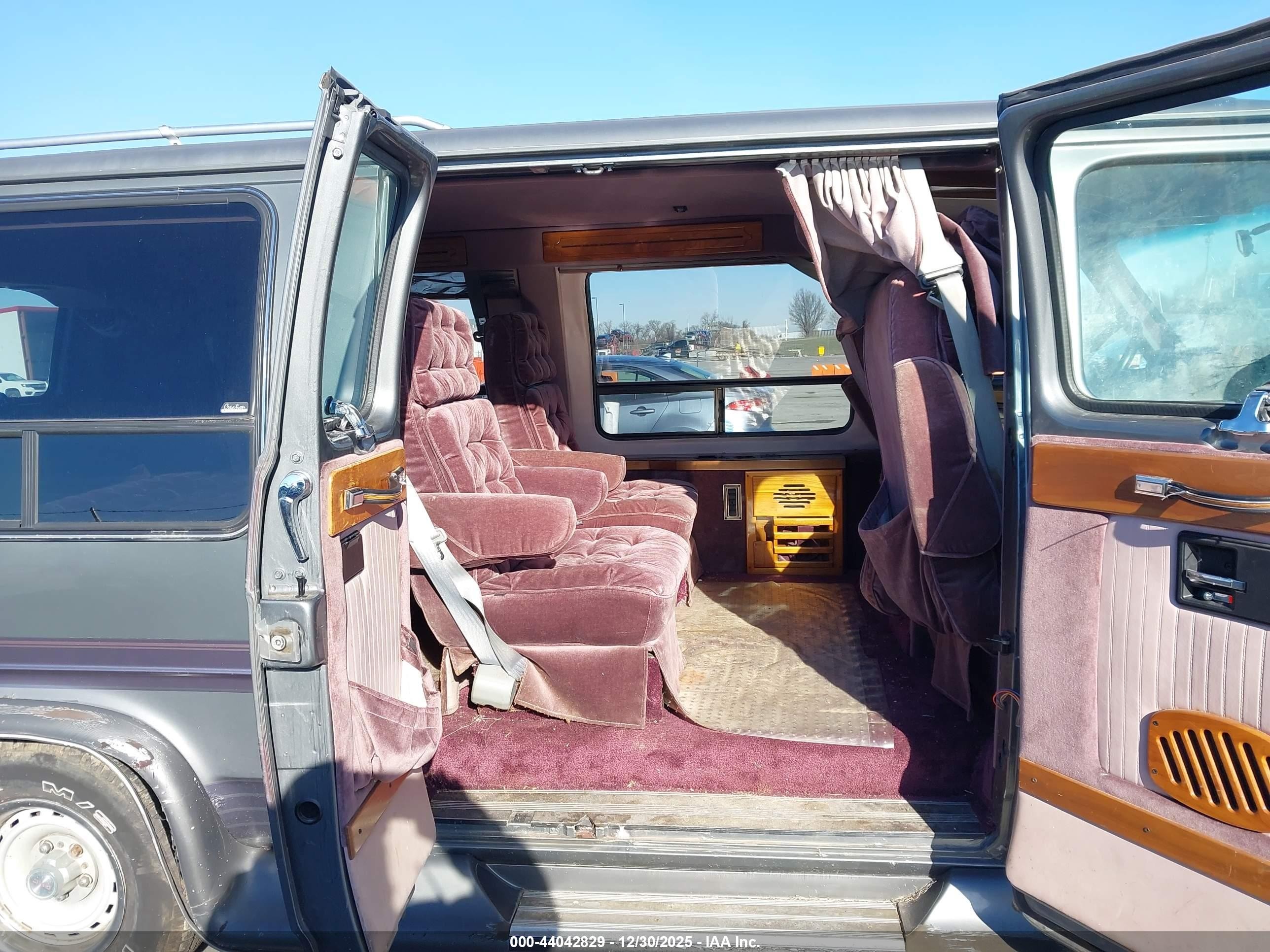 1992 Gmc Rally Wagon / Van G2500 Gray vin: 2GDEG25K7N4522735