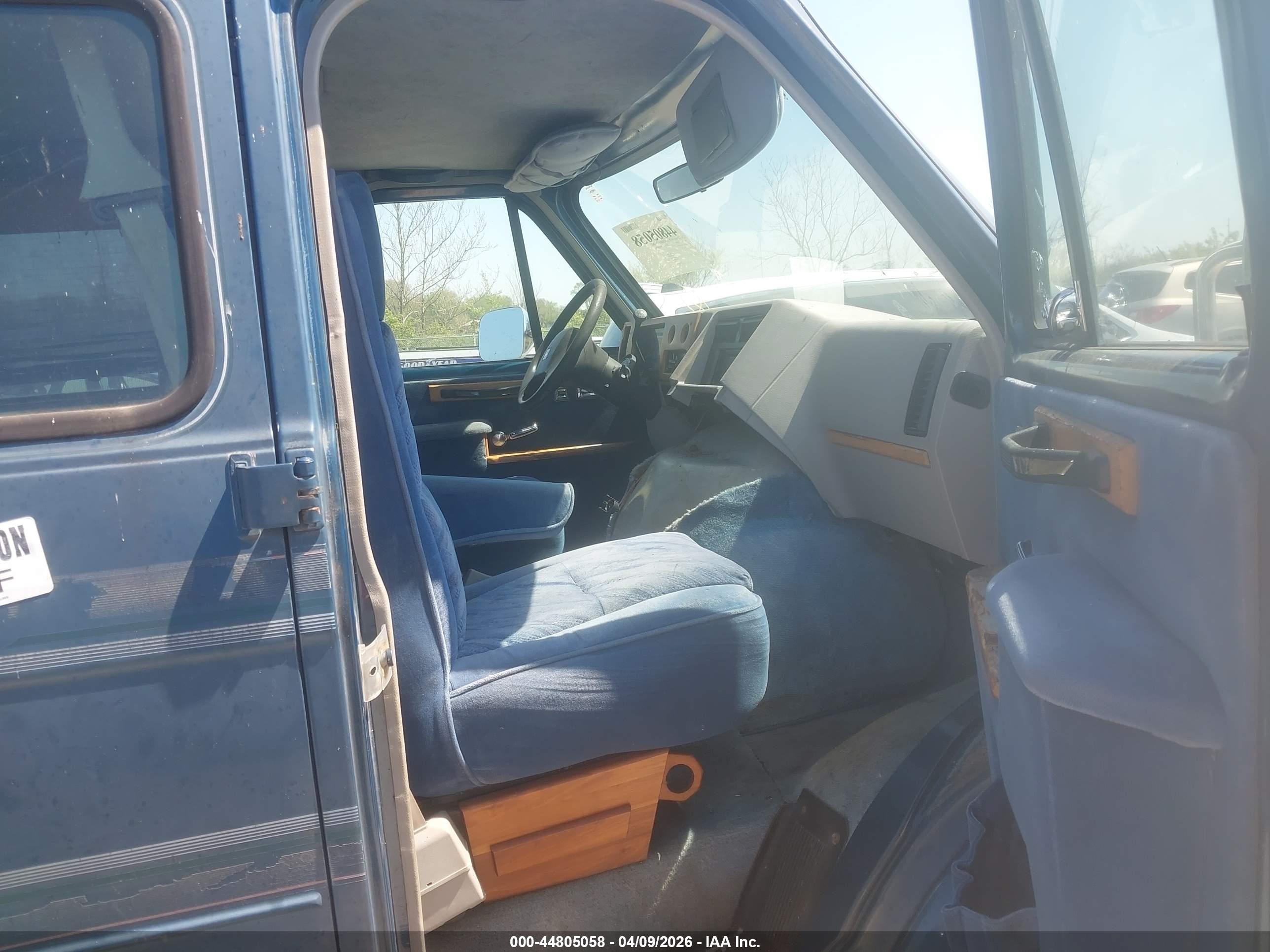 1993 Gmc Rally Wagon / Van G2500 Blue vin: 2GDEG25Z3P4504703
