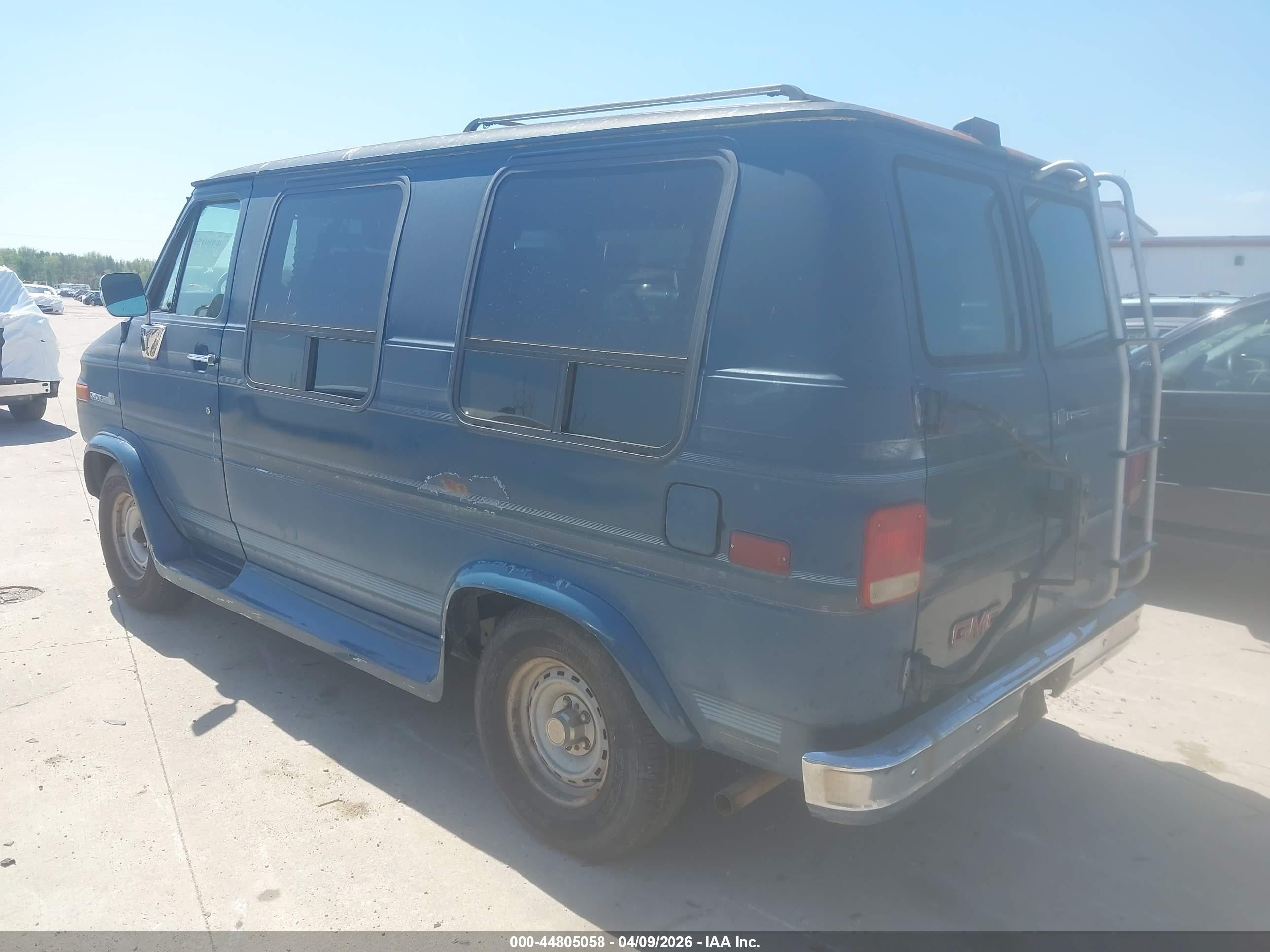 1993 Gmc Rally Wagon / Van G2500 Blue vin: 2GDEG25Z3P4504703