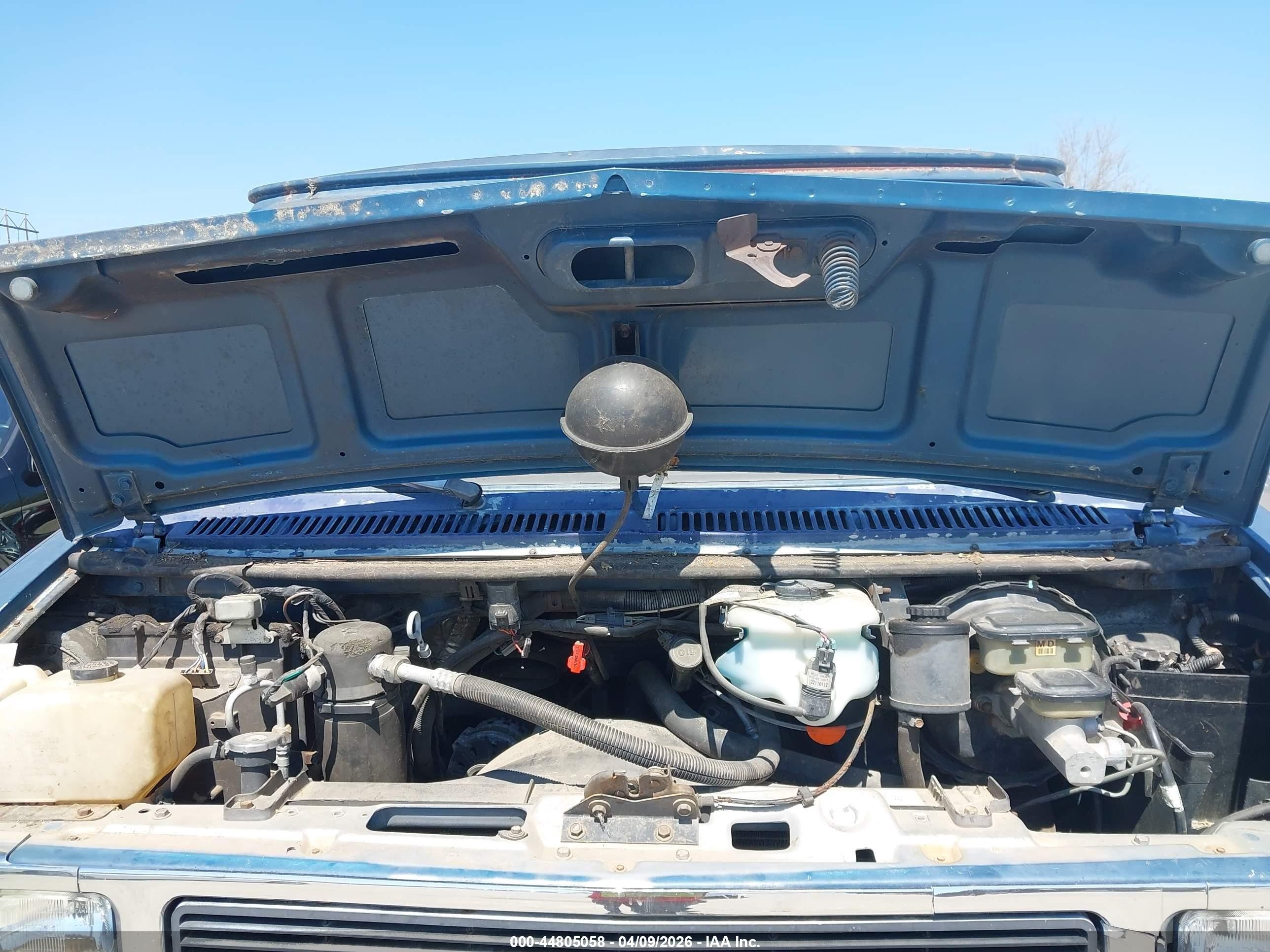 1993 Gmc Rally Wagon / Van G2500 Blue vin: 2GDEG25Z3P4504703