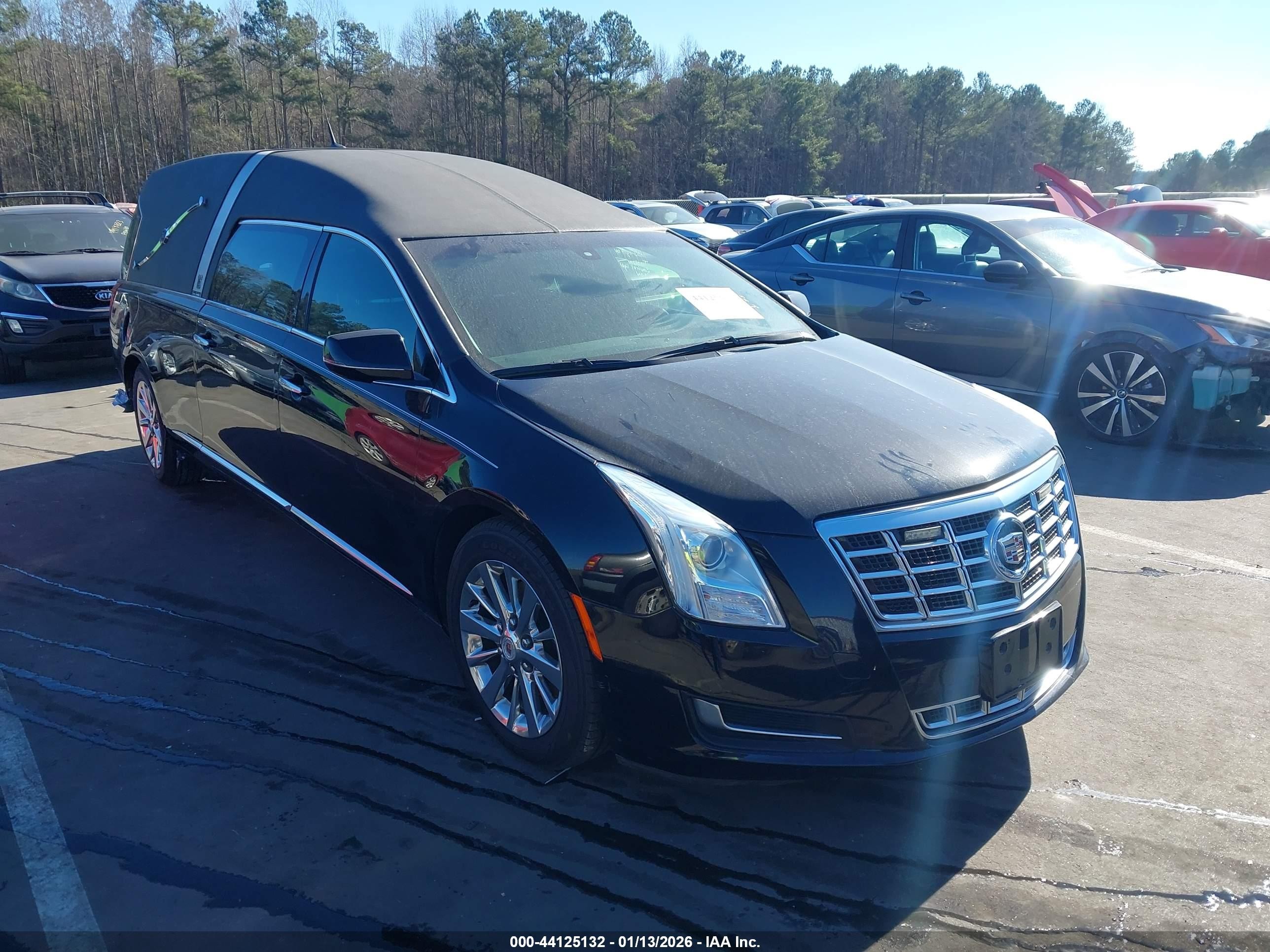 2014 Cadillac Xts B9q Coachbuilder Funeral Coach Black vin: 2GEXG7U38E9500077