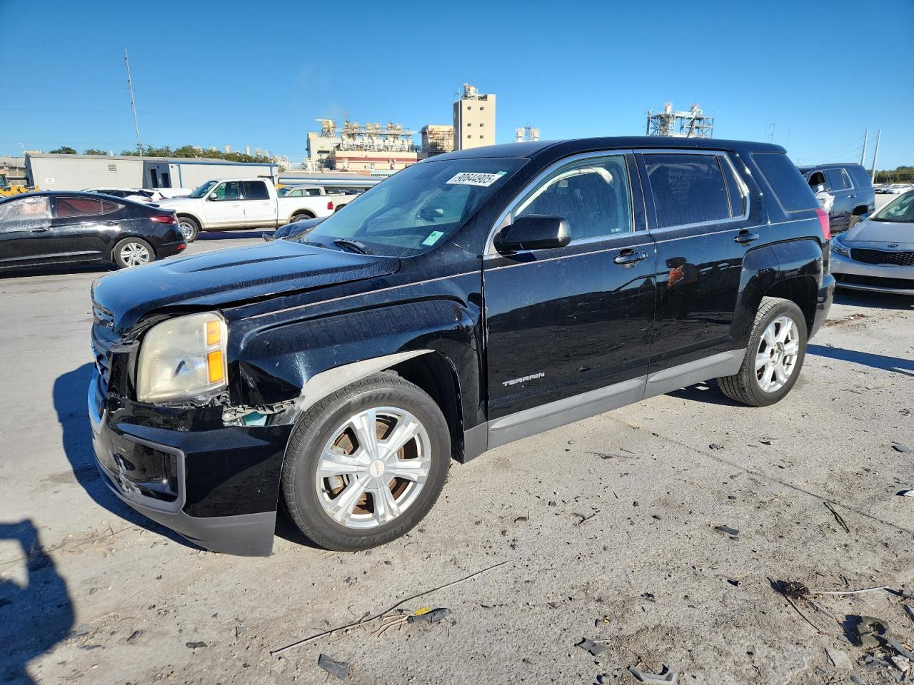 2017 Gmc Terrain Sl Black vin: 2GKALLEKXH6225721