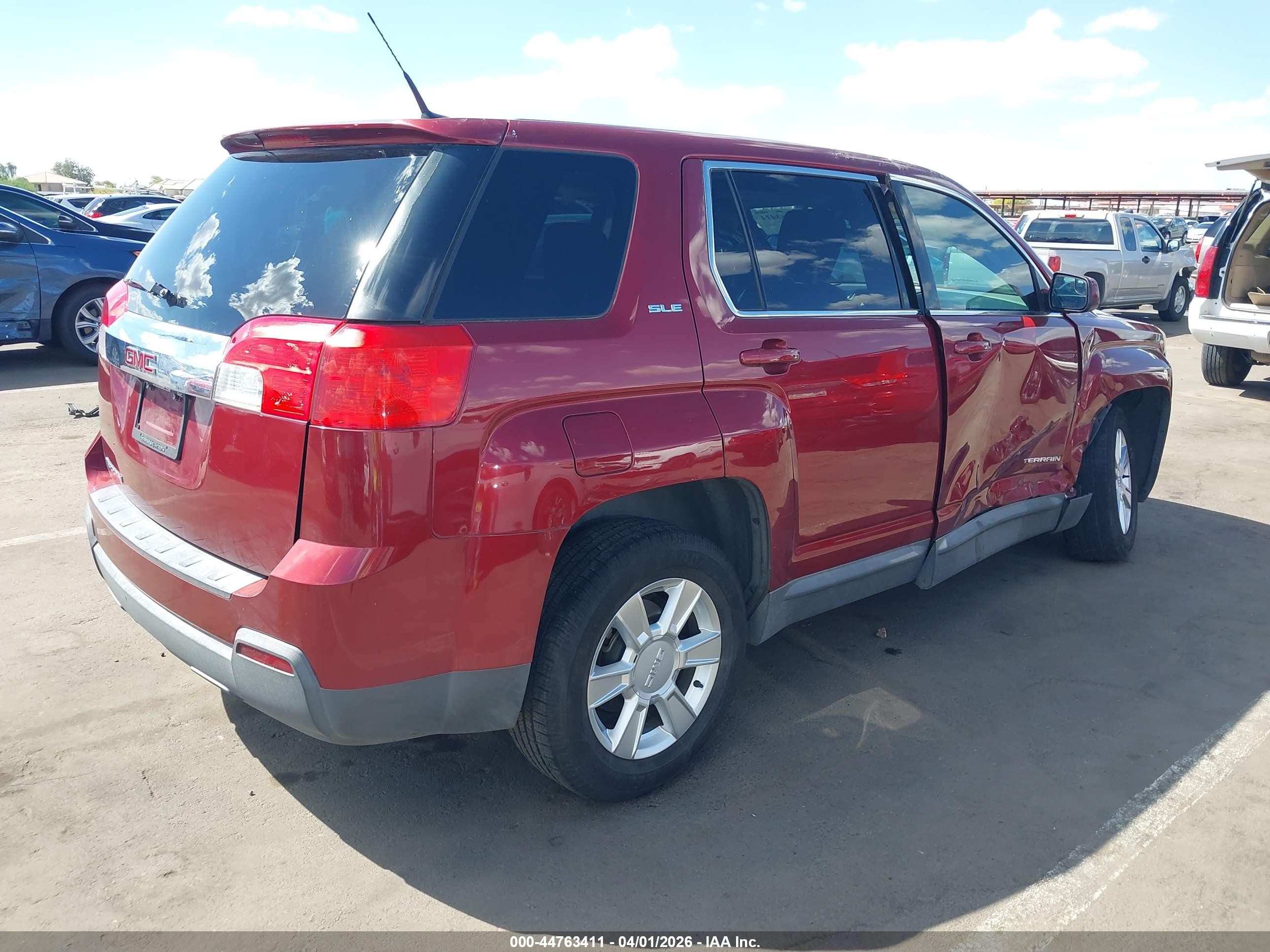 2012 Gmc Terrain Sle-1 Красный vin: 2GKALMEK0C6326166